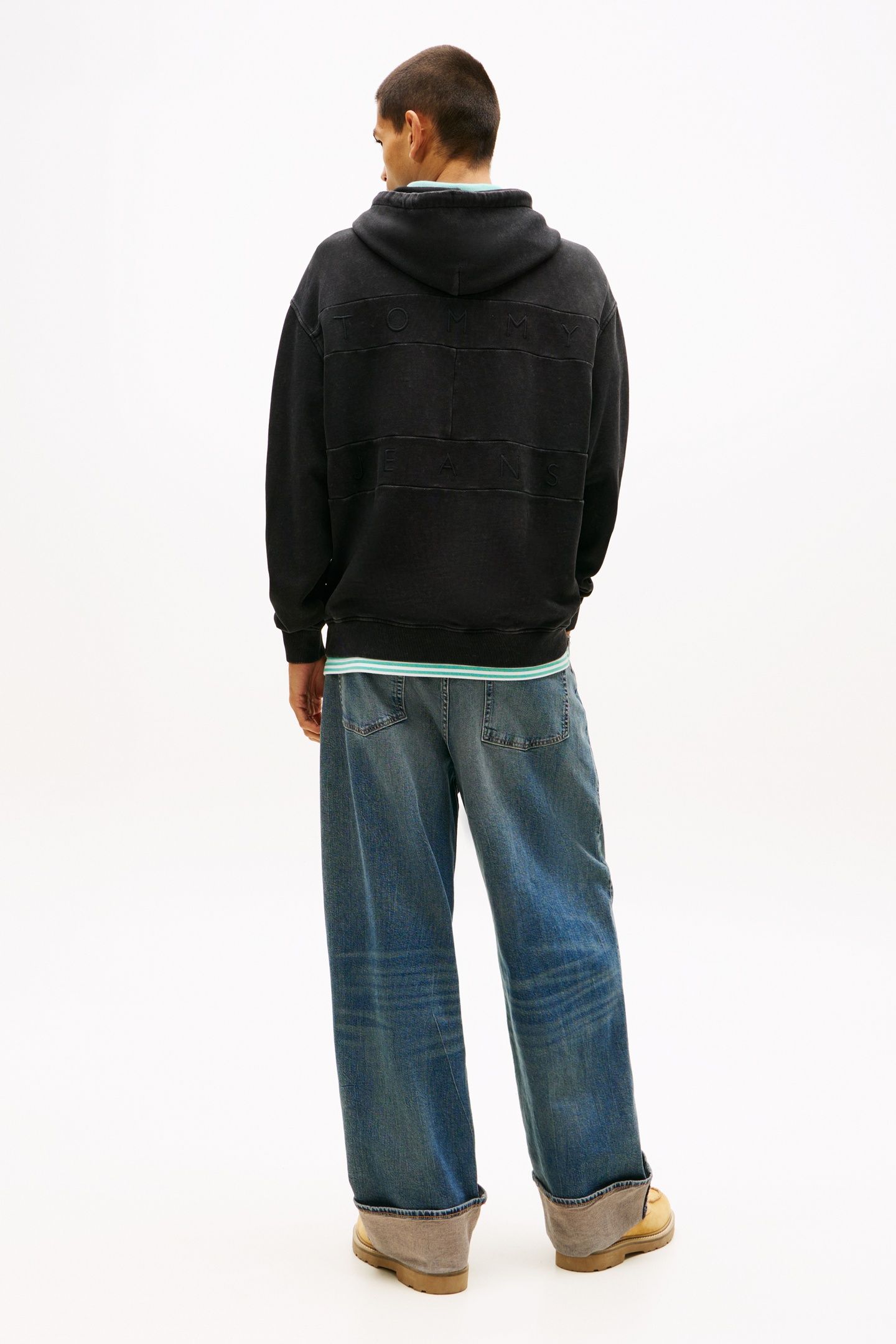 RELAXED OVERDYED FLAG BLACK 3
