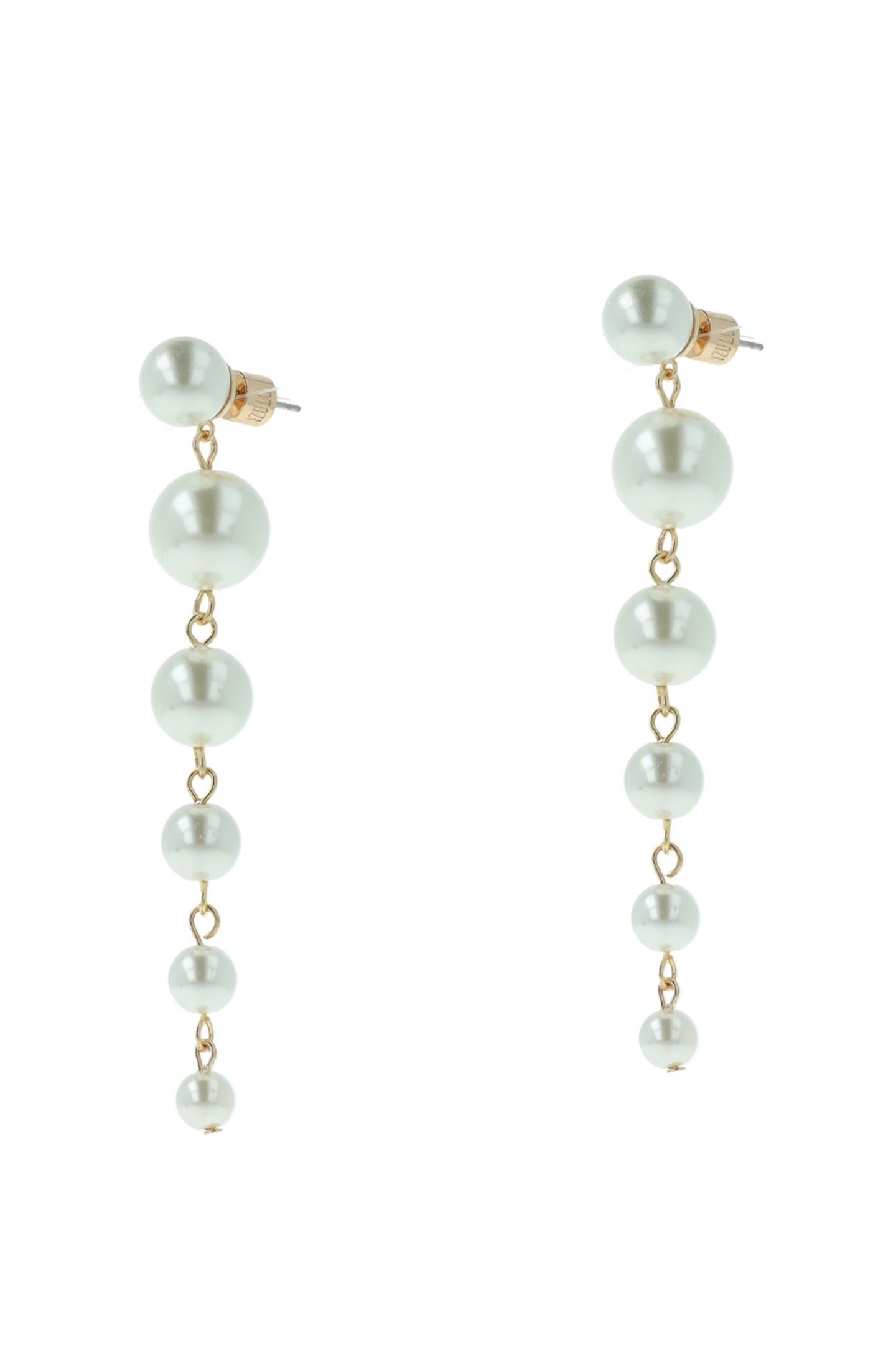 CLASSIC CREAM PEARL STRING EARRINGS CREAM 2