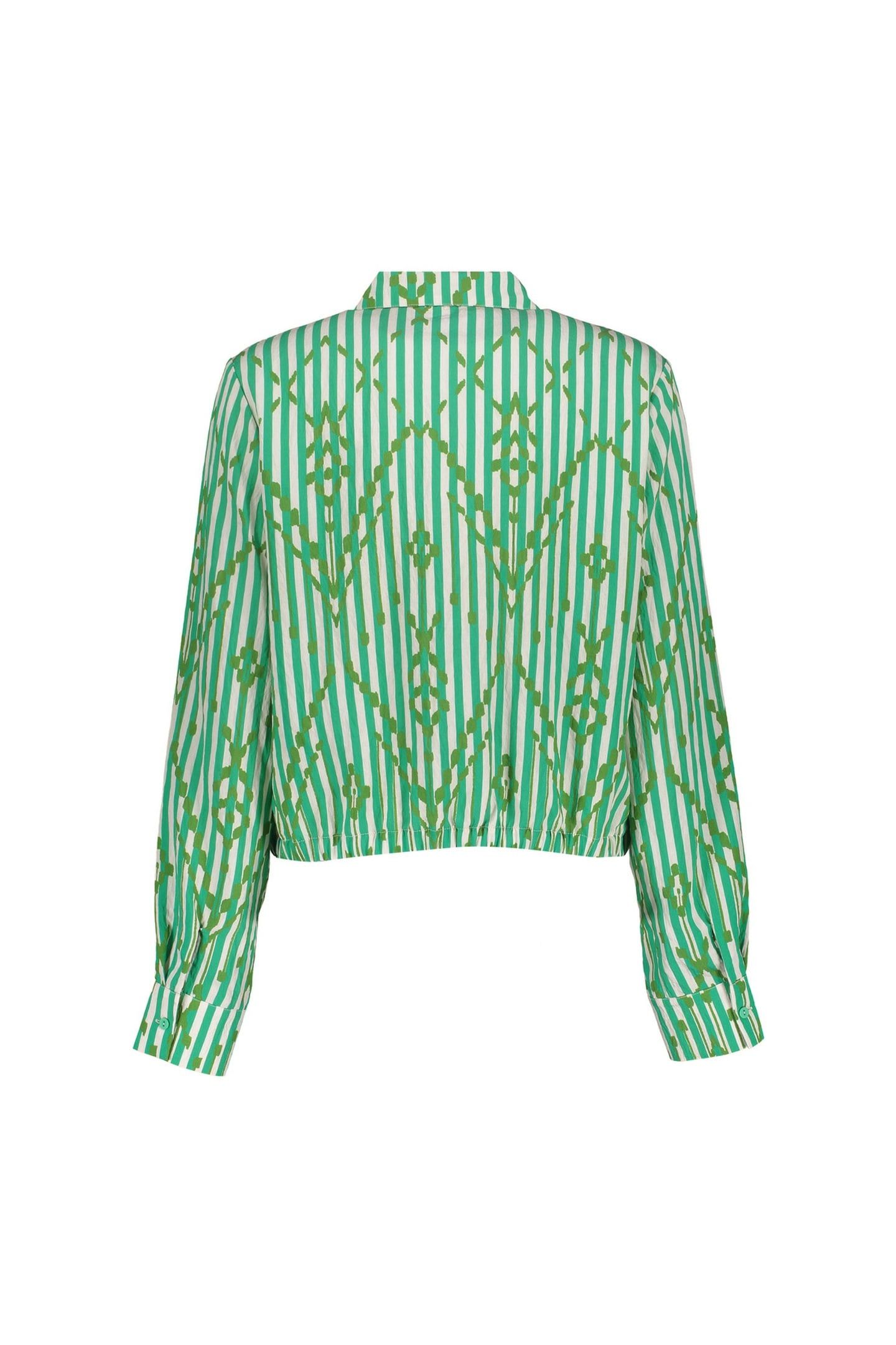 BLOUSE ECRU/GREEN 2