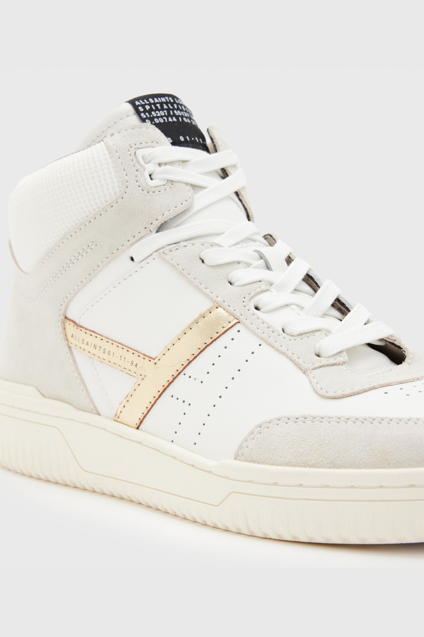 PRO SUEDE HIGH TOP WHITE/GOLD 3