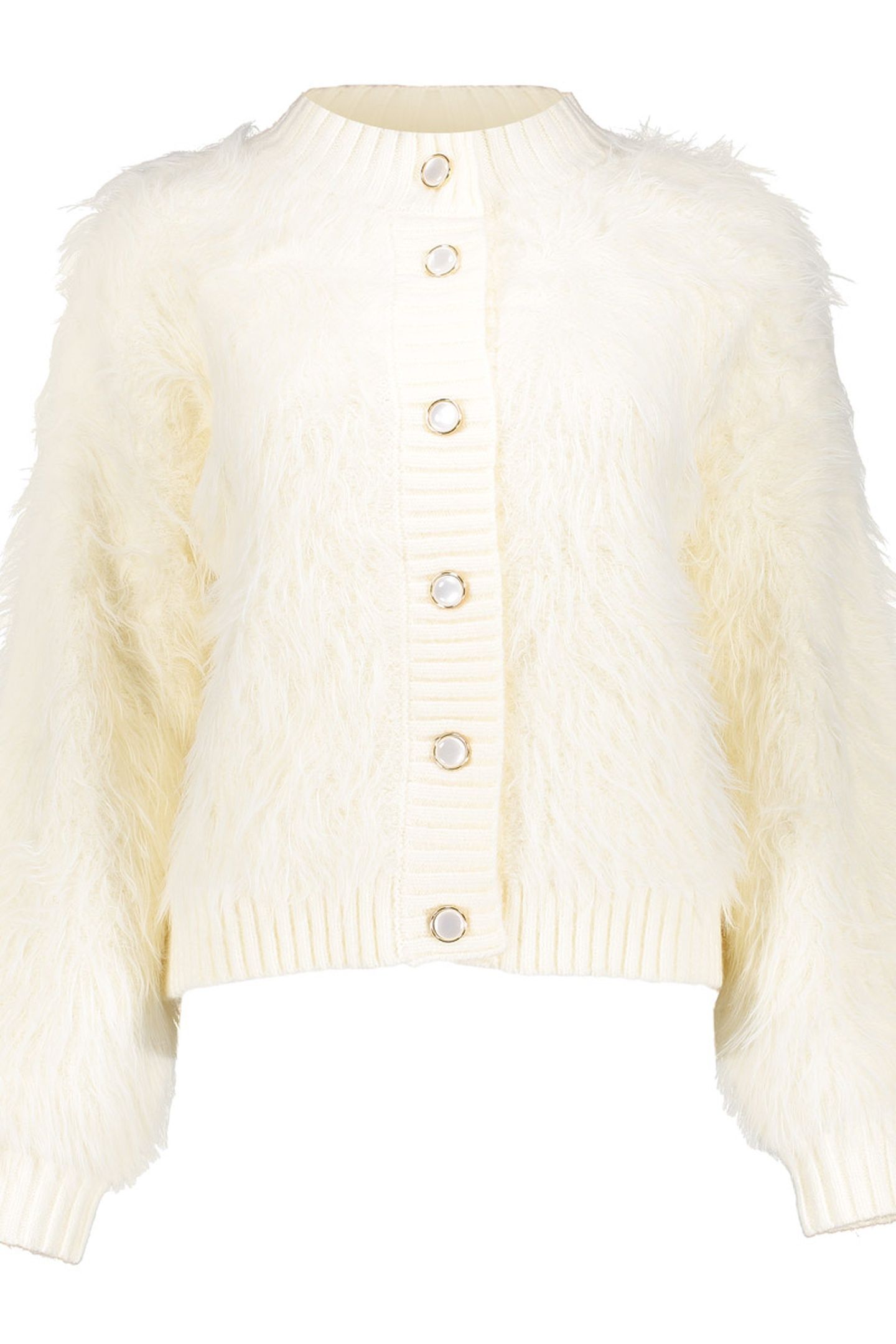 CARDIGAN FURRY OFF-WHITE 1