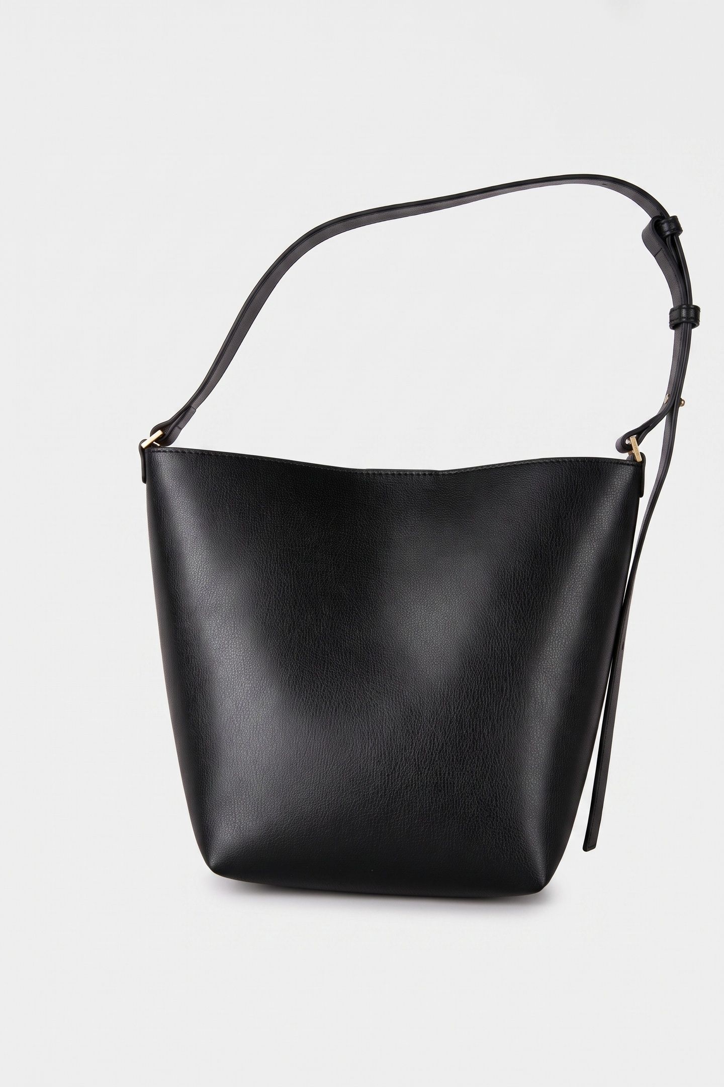 FOIL LOGO MEDIUM BUCKET BAG BLACK/TOASTED COCONUT 3