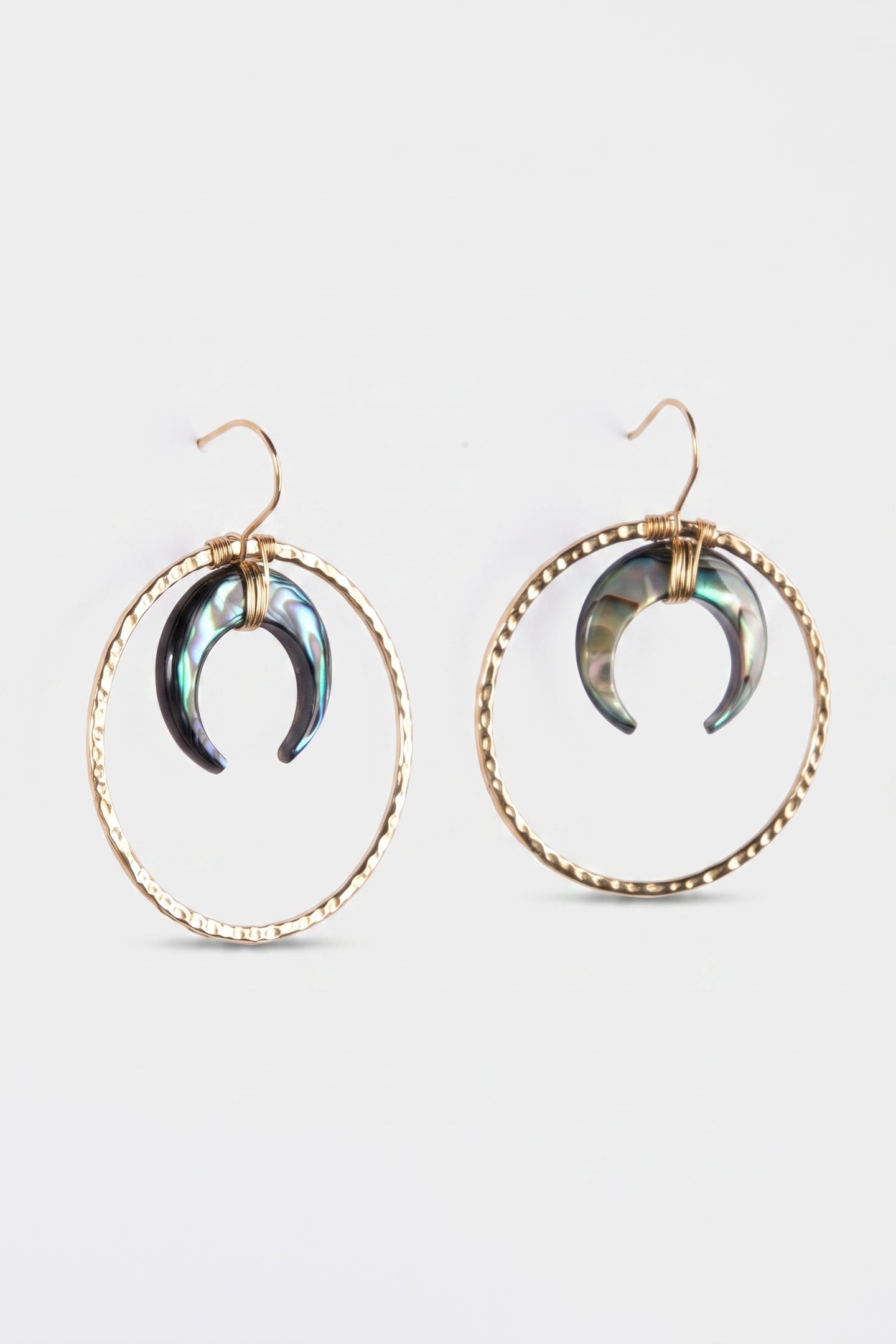 PAUA OHRRINGE GOLD 4