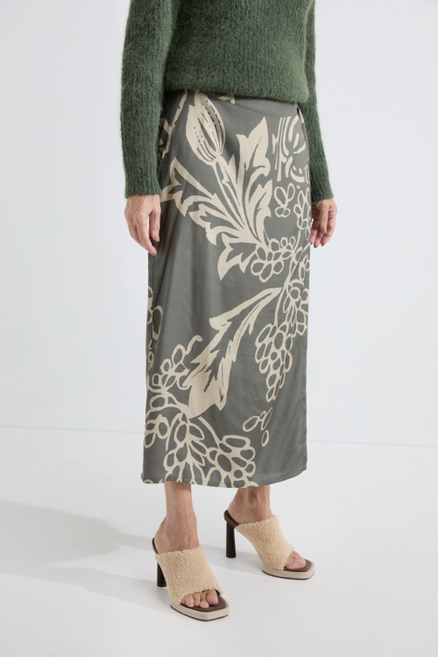 ADELINE SKIRT PESTO PRINT 1
