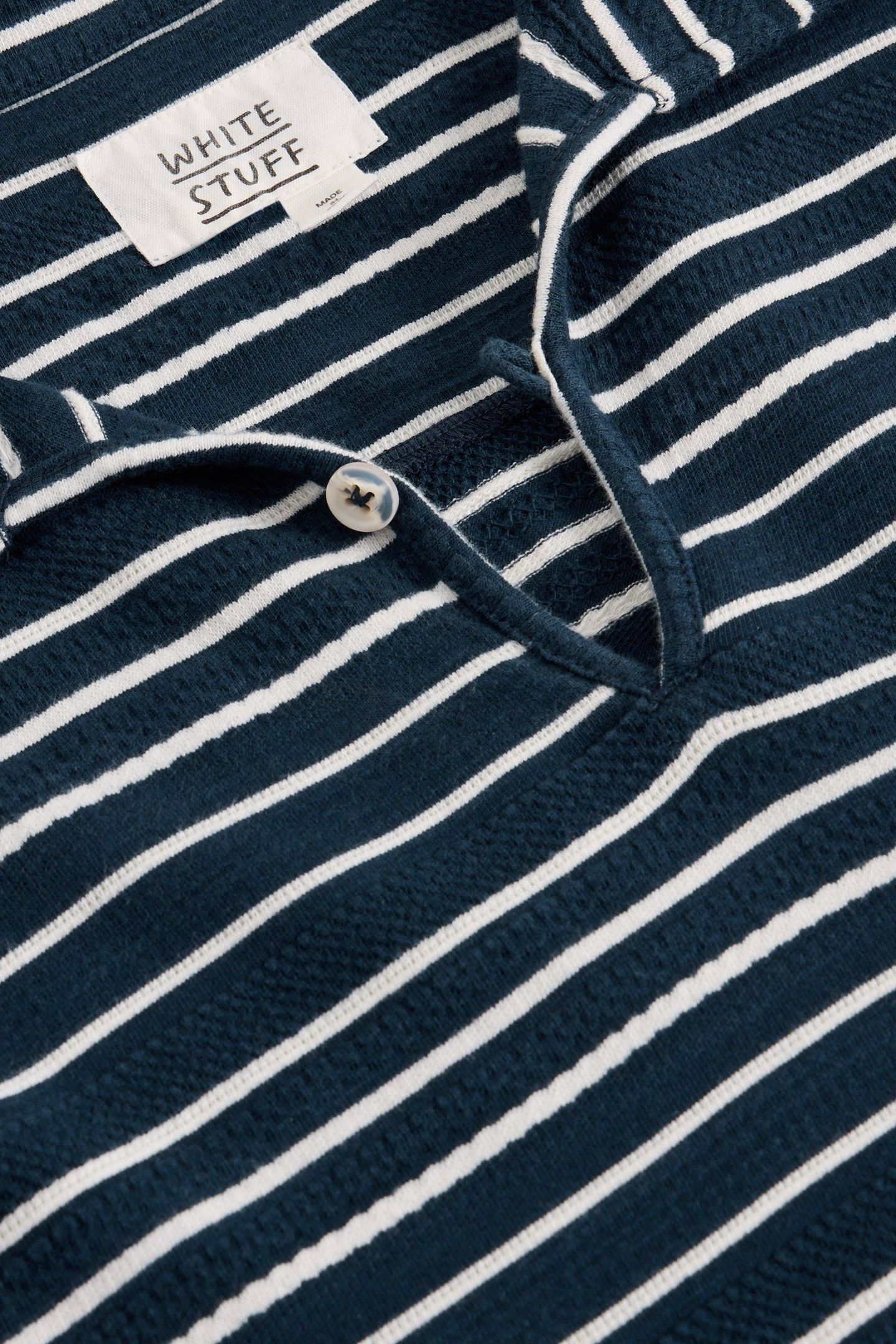 JACQUARD STRIPE POLO NAVY MULTI 7