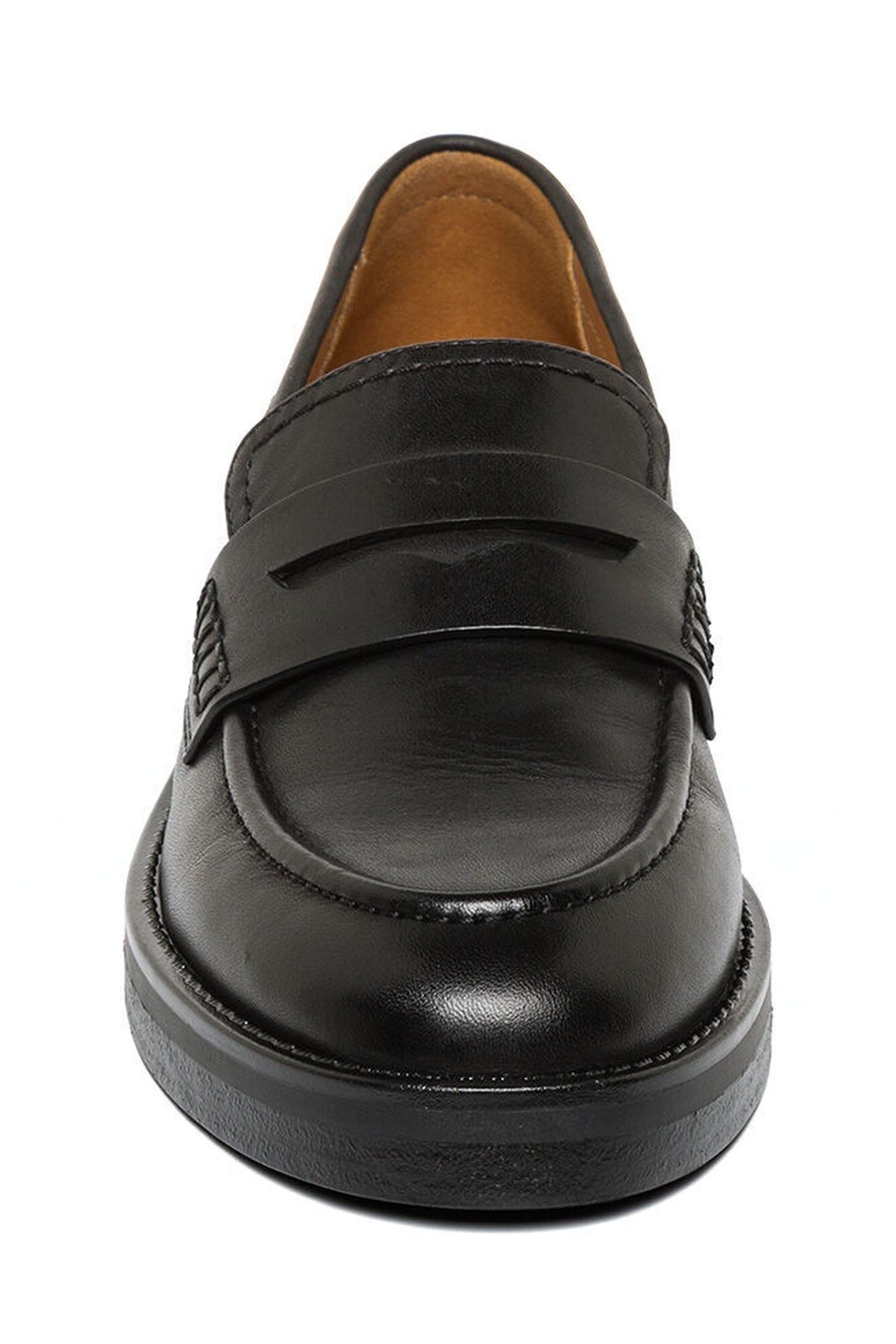 JEANN FLAT SHOES BLACK LEATHER 3