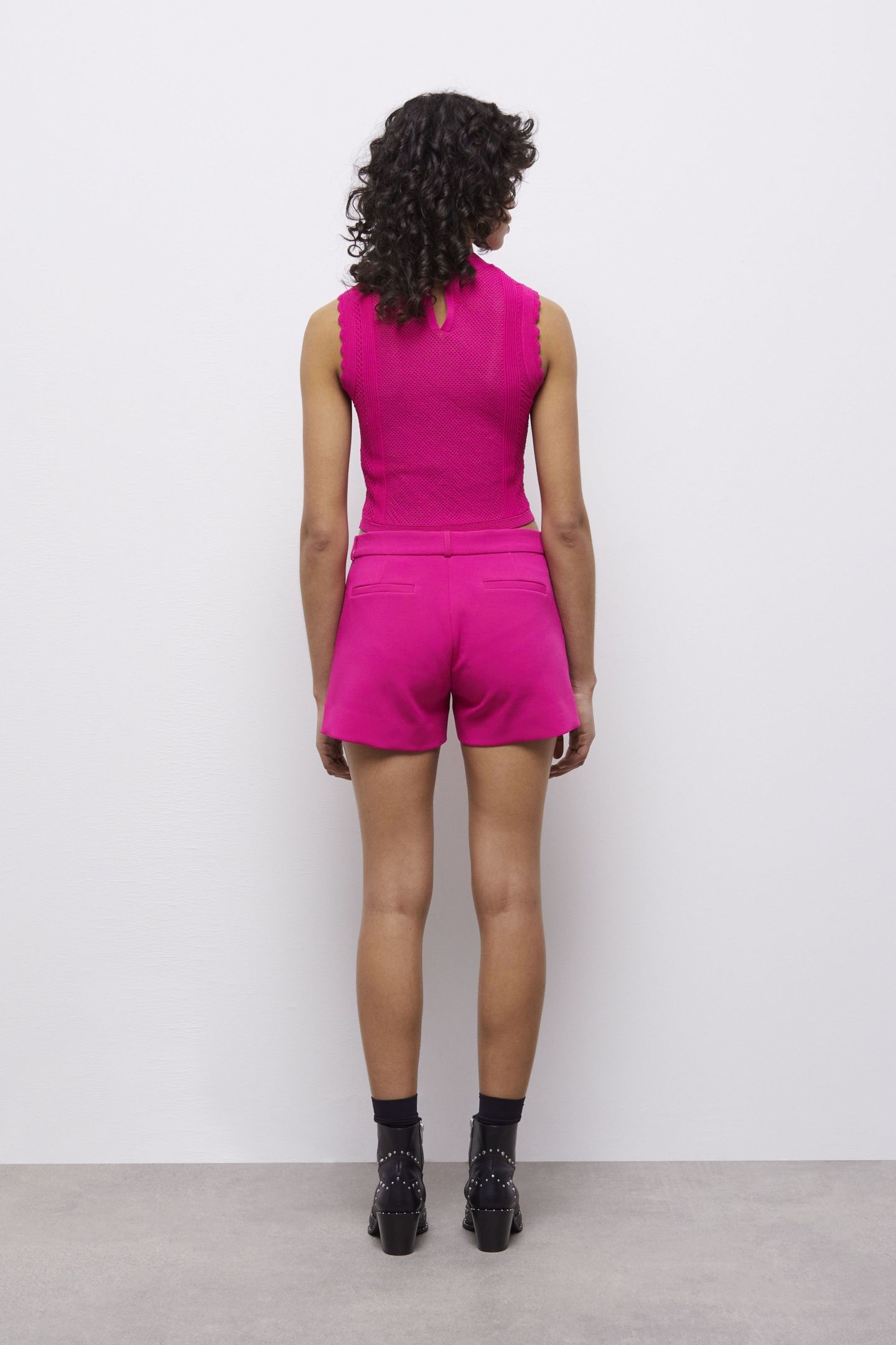 MINI SHORT TAILORING PINK 7