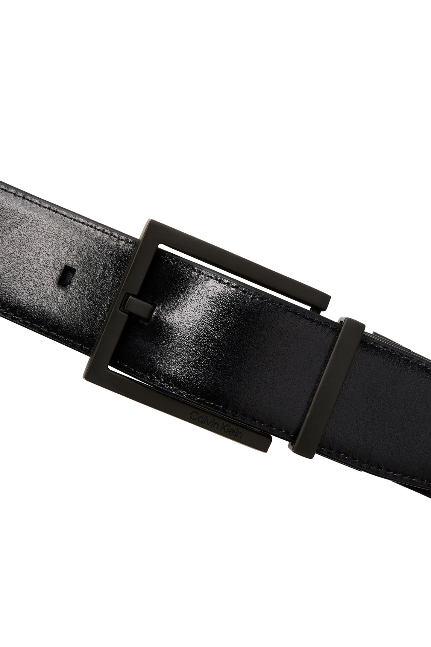 SQUARE BUCKLE SMOOTH BELT BLACKAOP/BLACK/MATTE BLACK 2