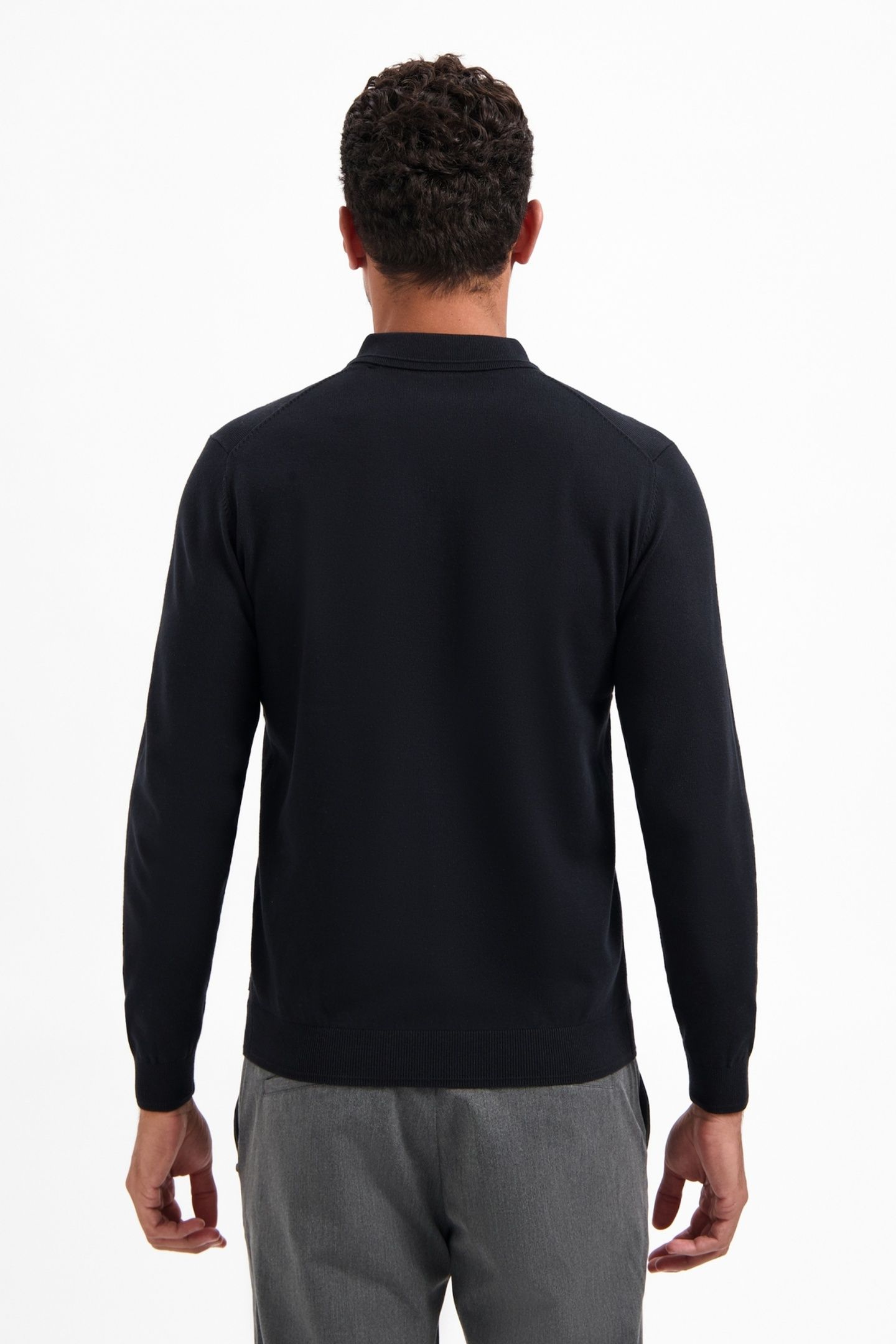 PULLOVER POLO ZIP BLACK 4