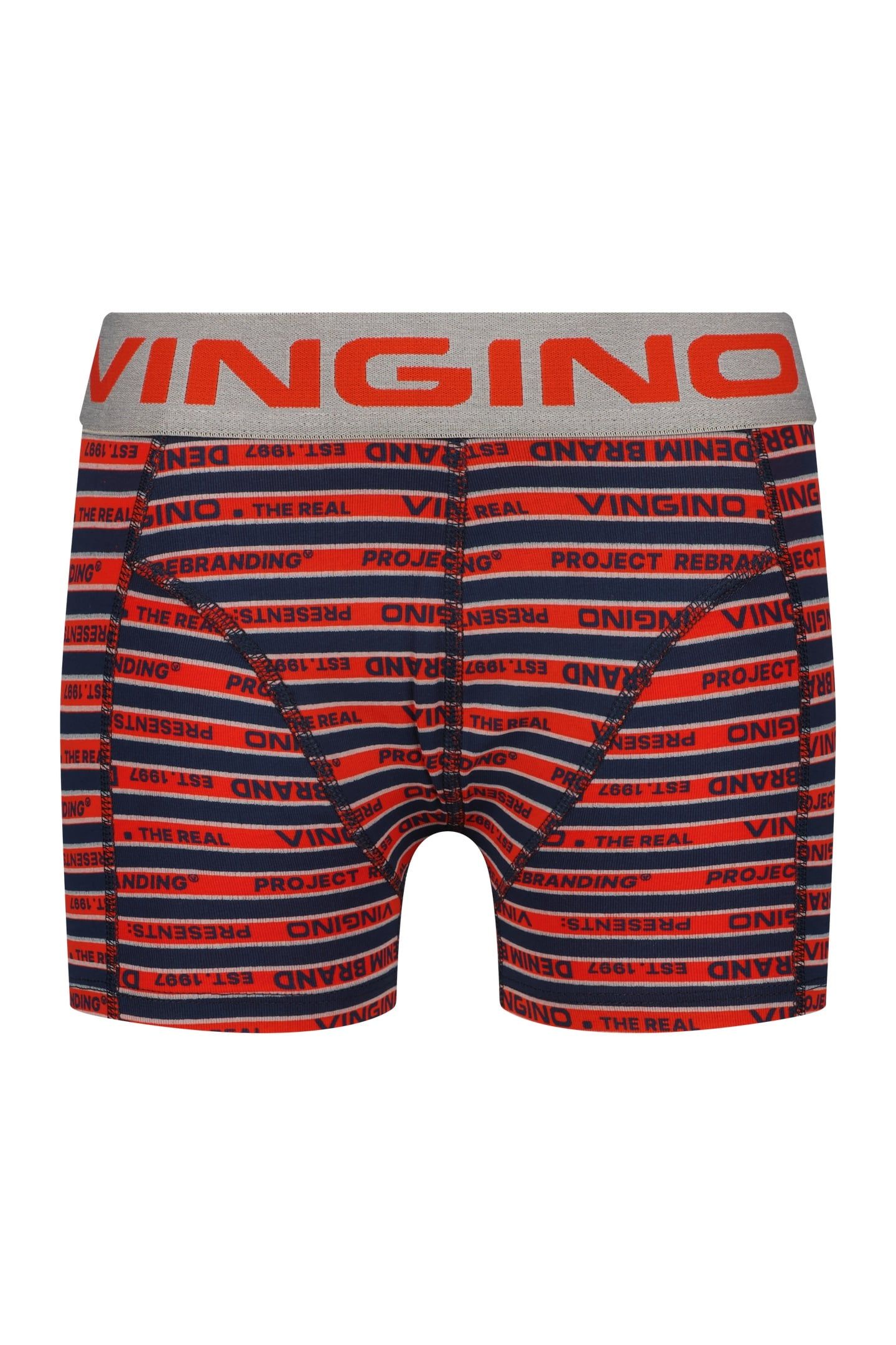 BOYS BWO26-STRIPE 4-PACK BOXER GREY MELEE 6