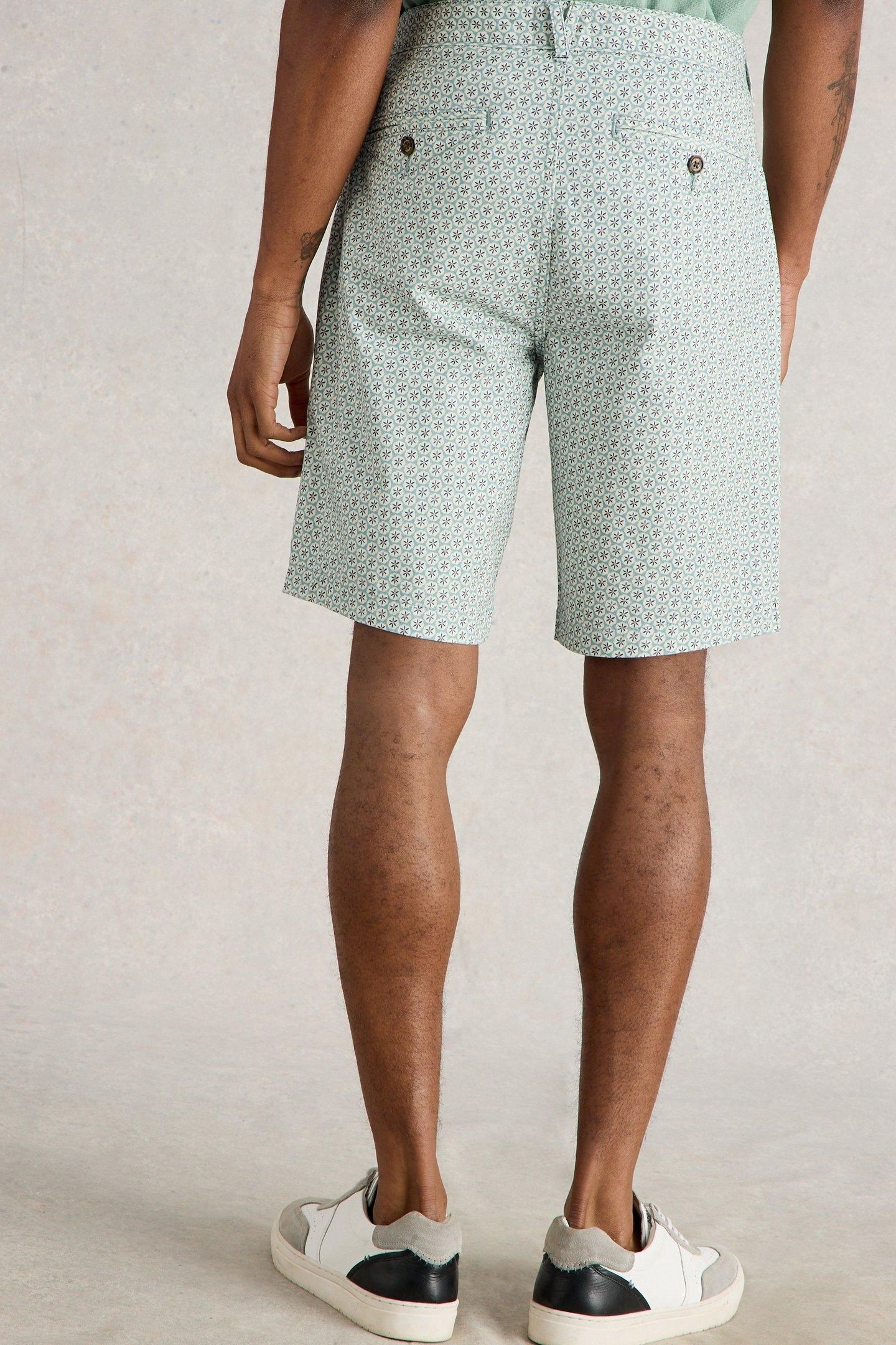 GEO PRINTED CHINO SHORT BLUE PRINT 3