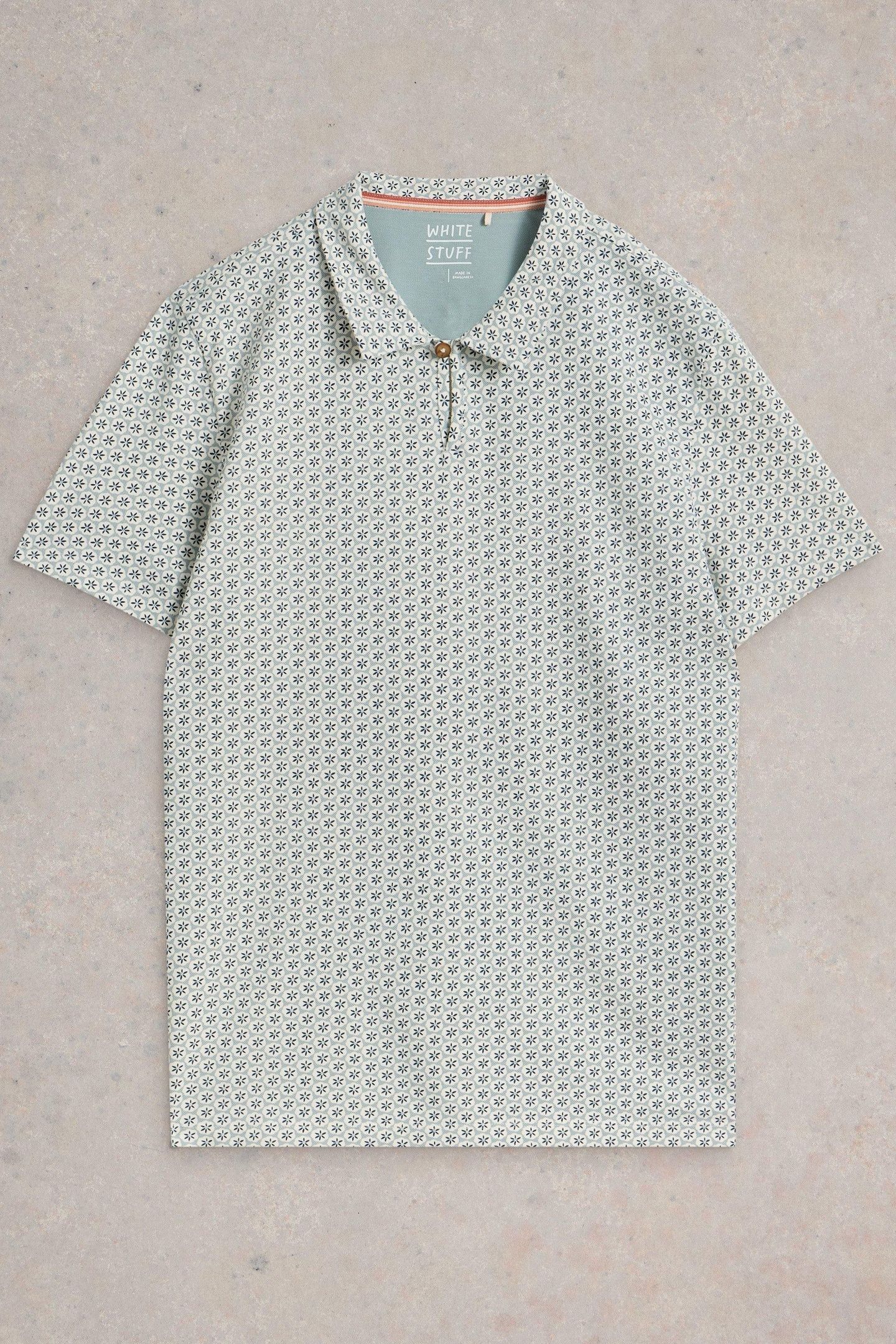 GEO PRINTED POLO BLUE PRINT 3