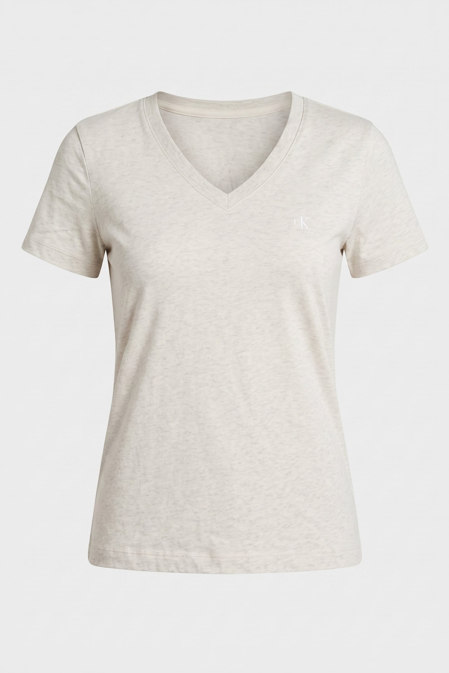 ARCHIVE JERSEY V-NECK TEE BA01 GREY HEATHER 3