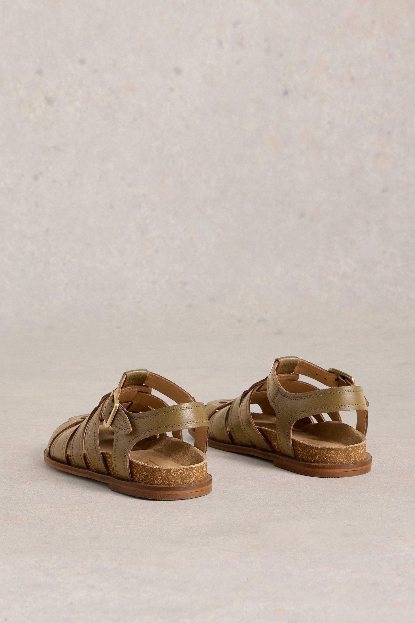 HATTIE FISHERMAN FOOTBED KHAKI GREEN 5