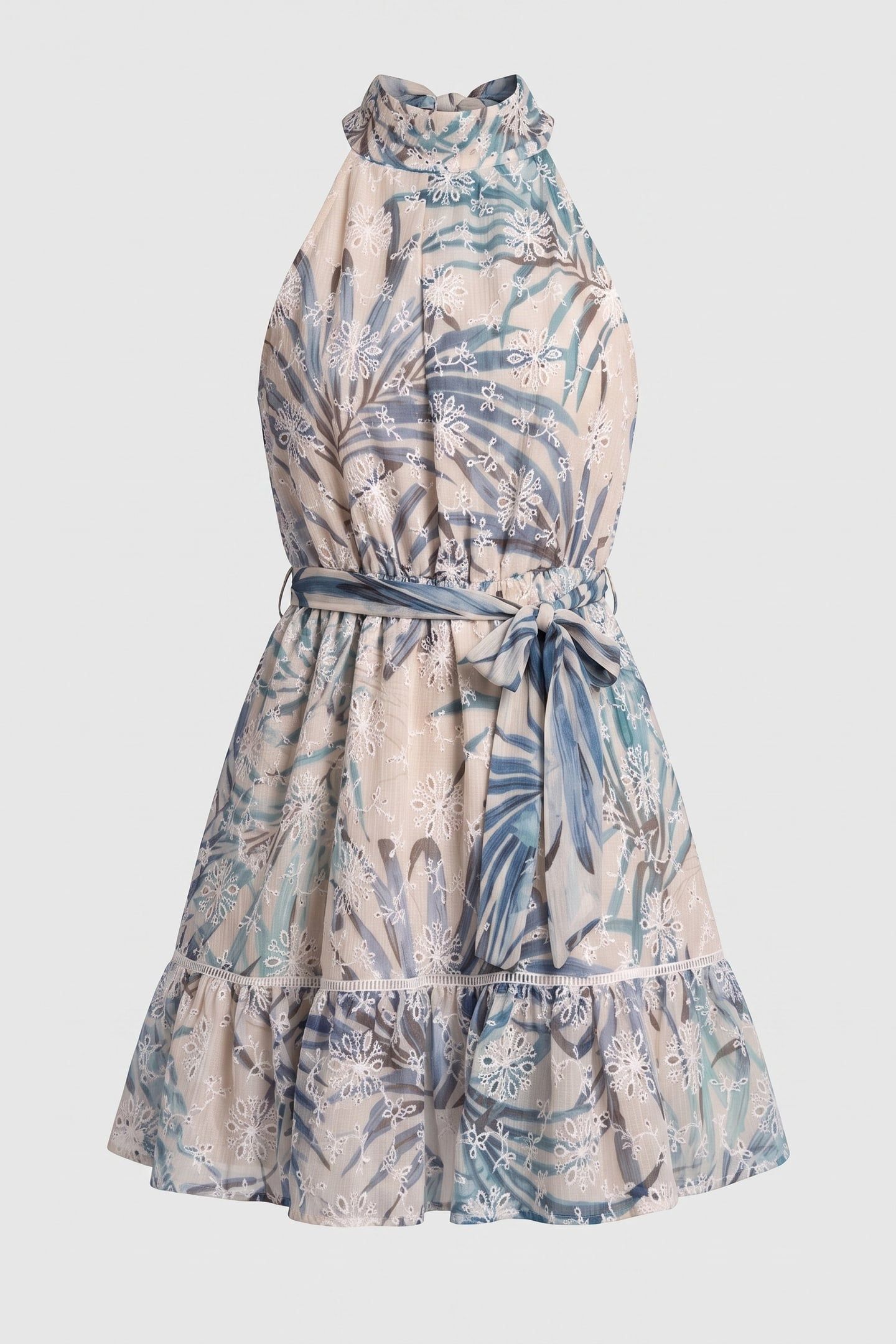 GUESS ECO DANIÈLE FLARE DRESSE FIJI PALM PRINT 4