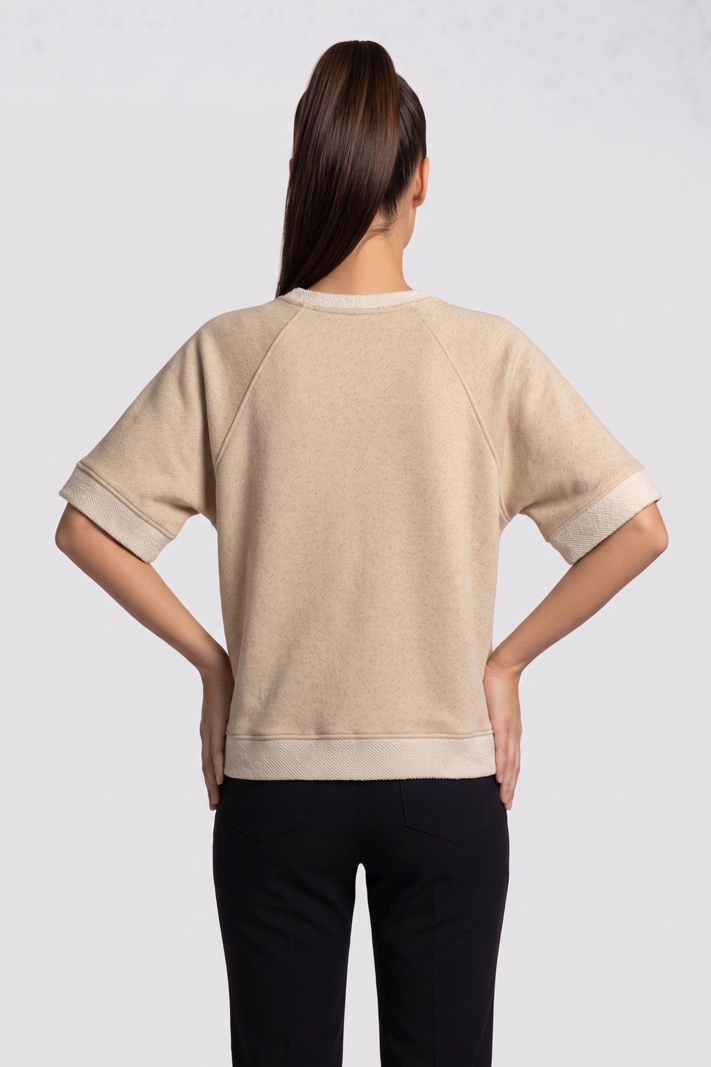 JERSEY GLITTER SWEAT IVORY 2