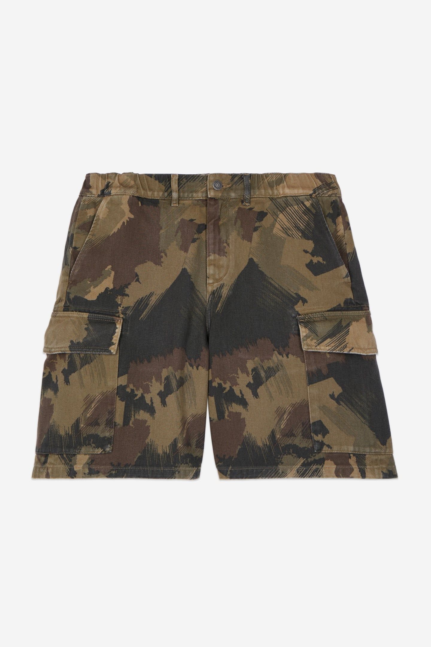 SHORTS W ELASTICATED WAIST AND PATCH POCKETS CAMOUFLAGE_01 5