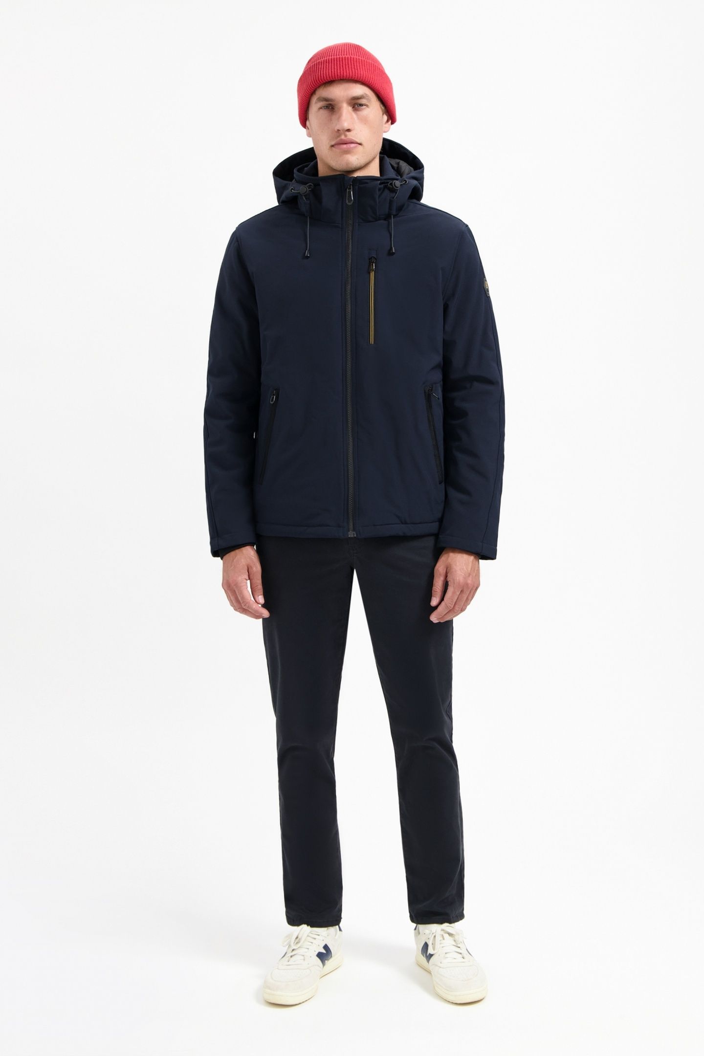 JACKET SHORT FIT HOODED SOFTSHELL STRETCH NIGHT 1