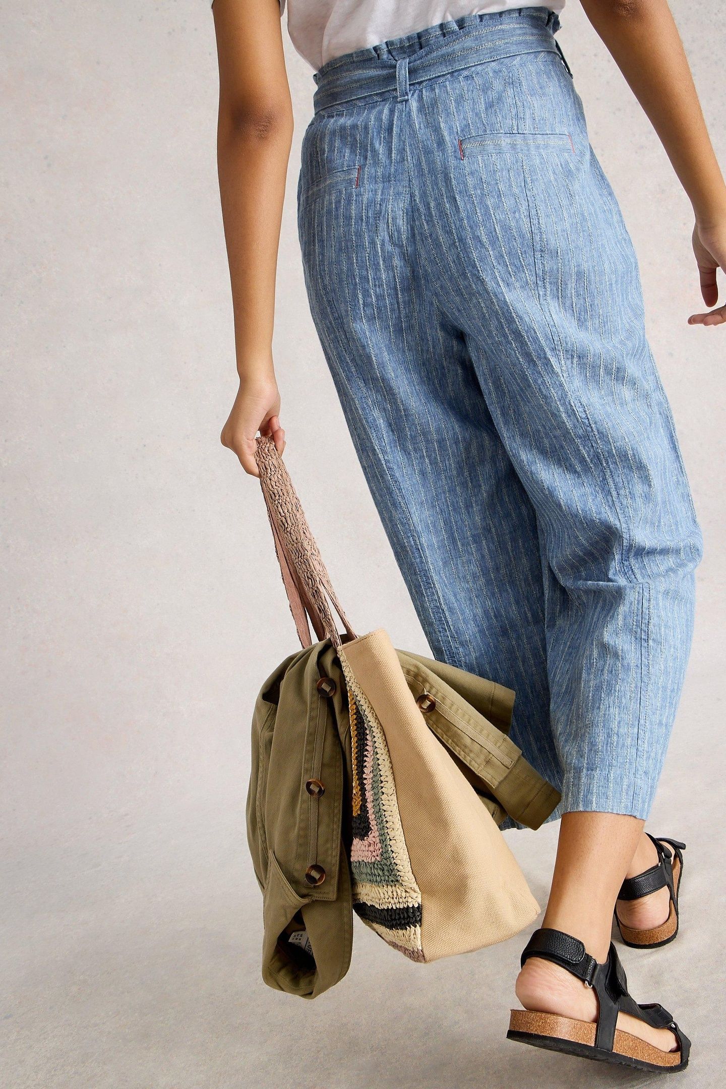 TEAKIE STRIPE TROUSER BLUE MULTI 4
