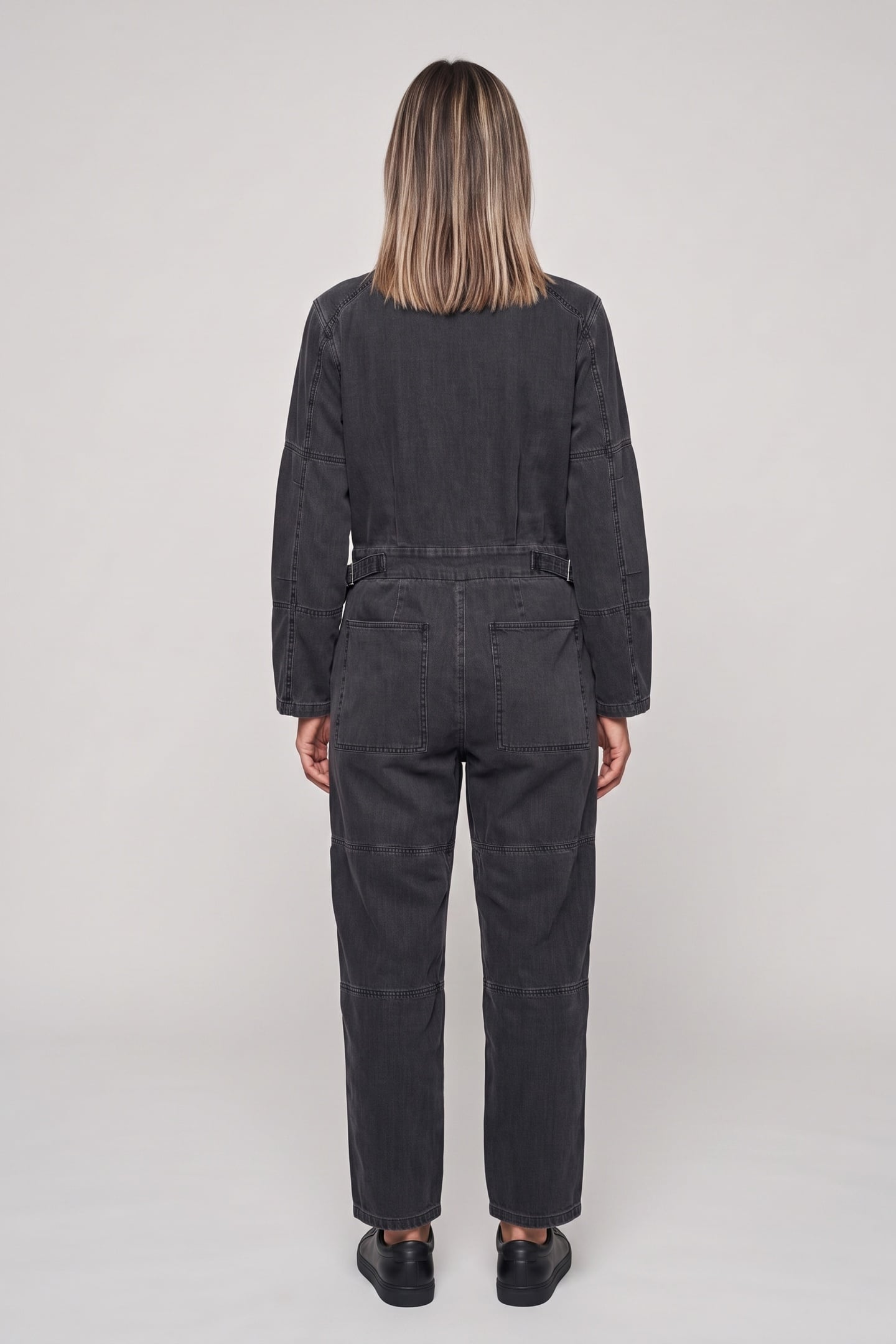 ELDRA DENIM JUMPSUIT GREY 2