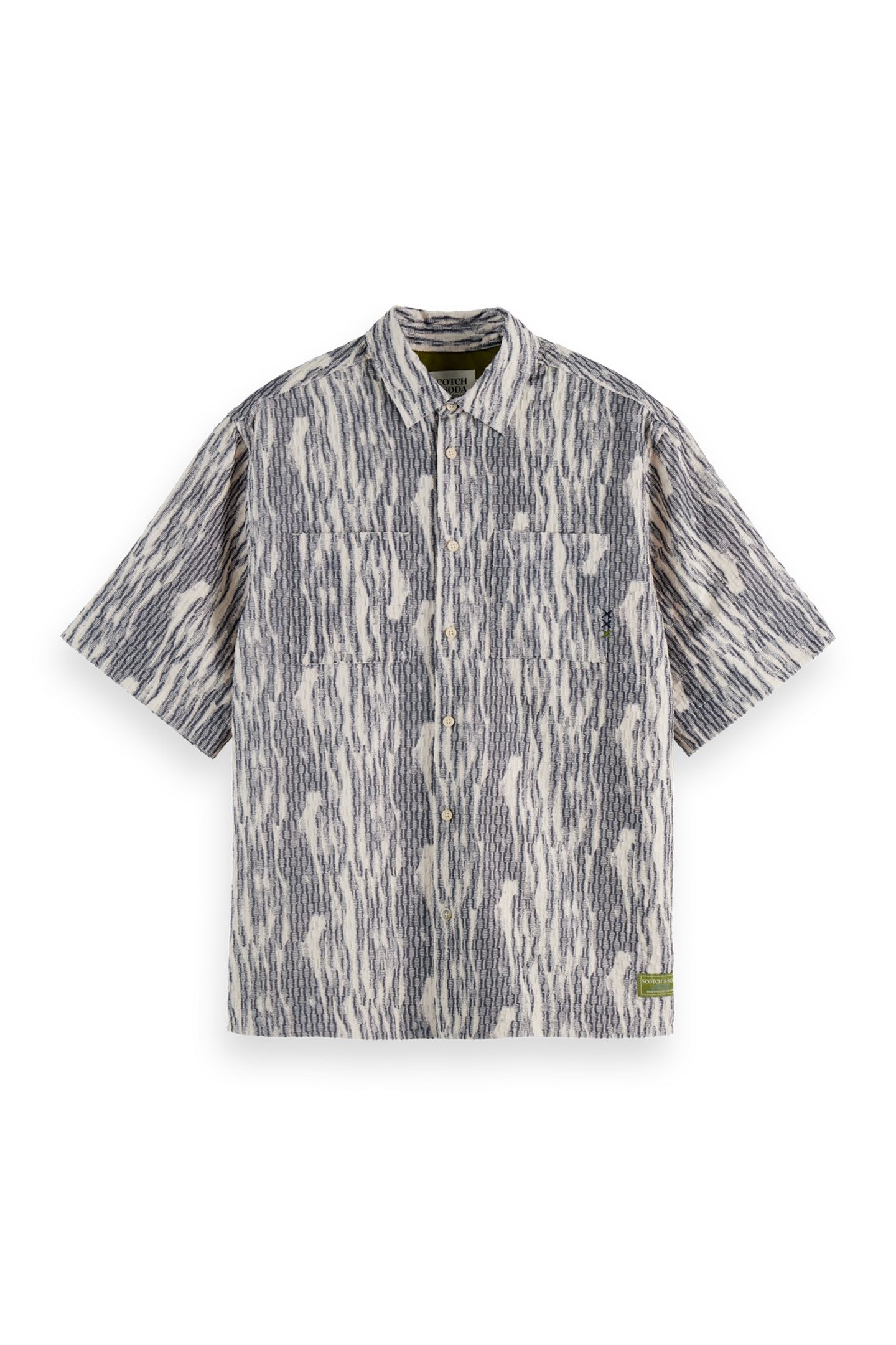 JACQUARD SHORT-SLEEVED SHIRT SKY CAPTAIN JACQUARD 4