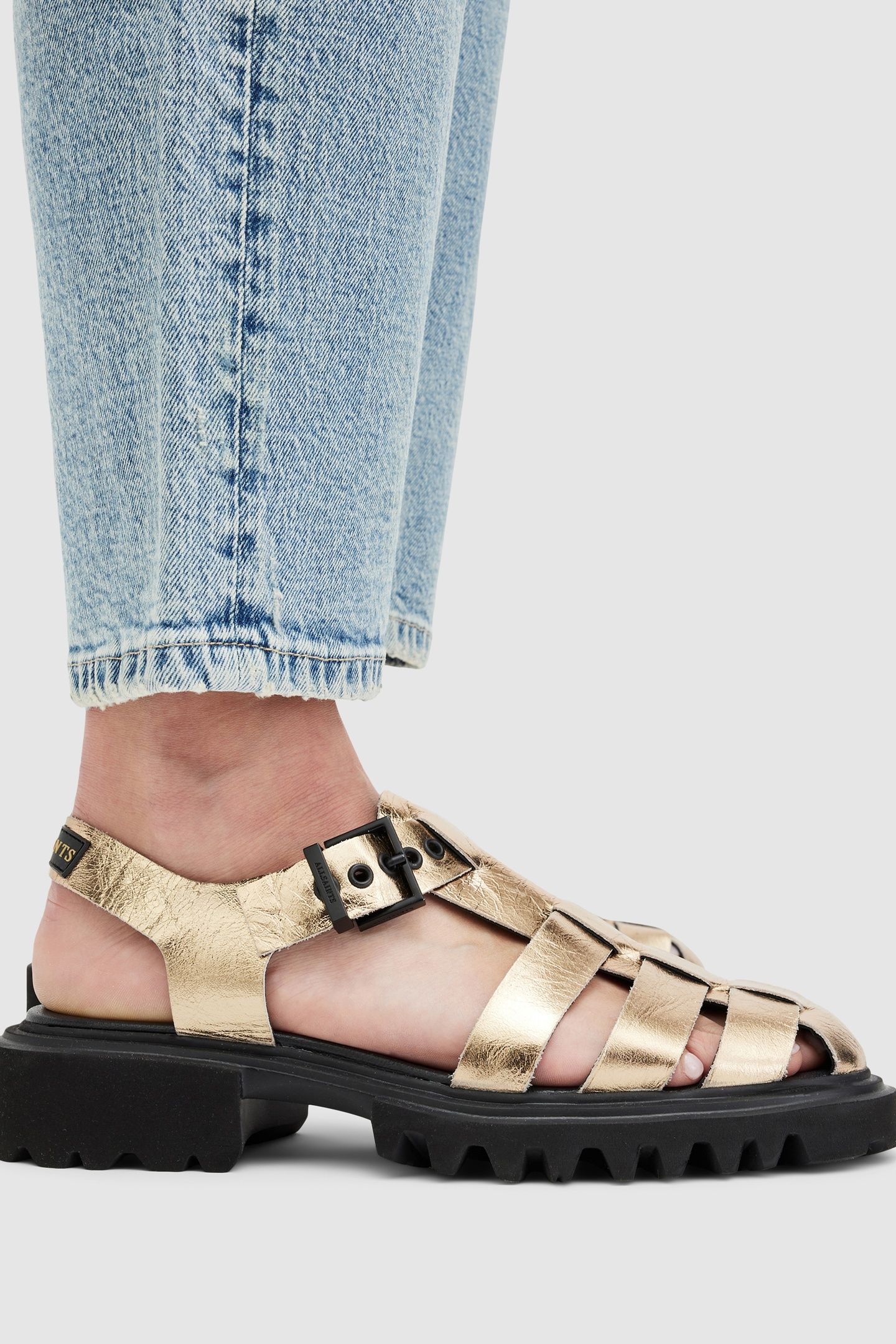 NESSA SANDAL METALLIC GOLD 4