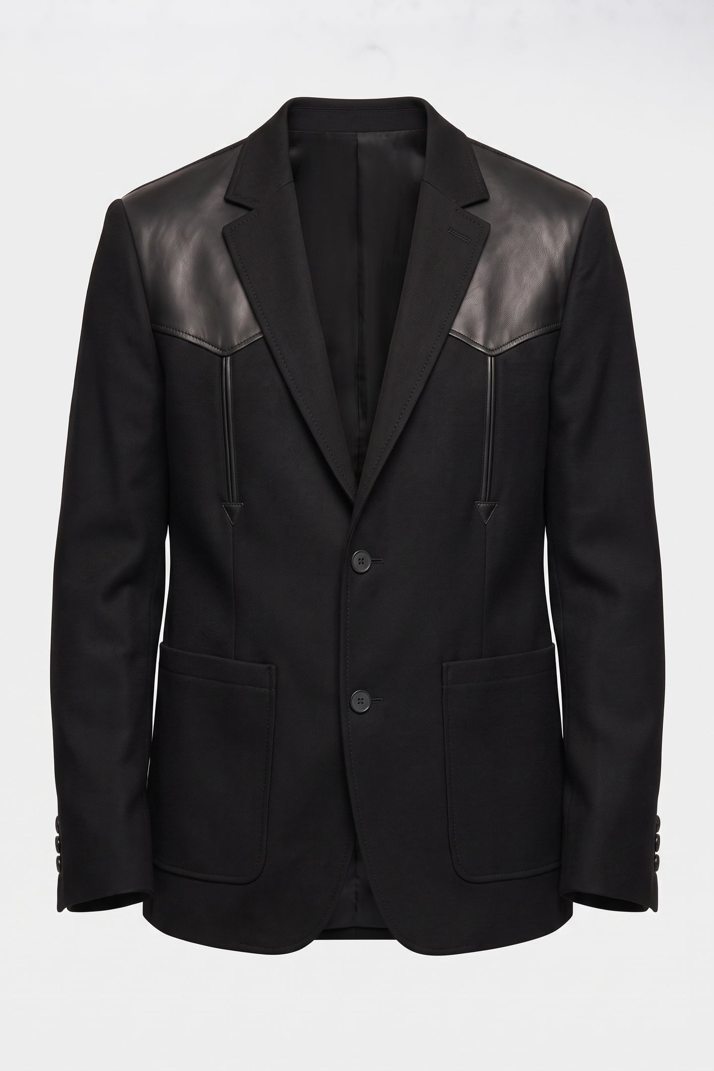 OVERSIZED JACKET WITH WESTERN DETAILS BLACK 3