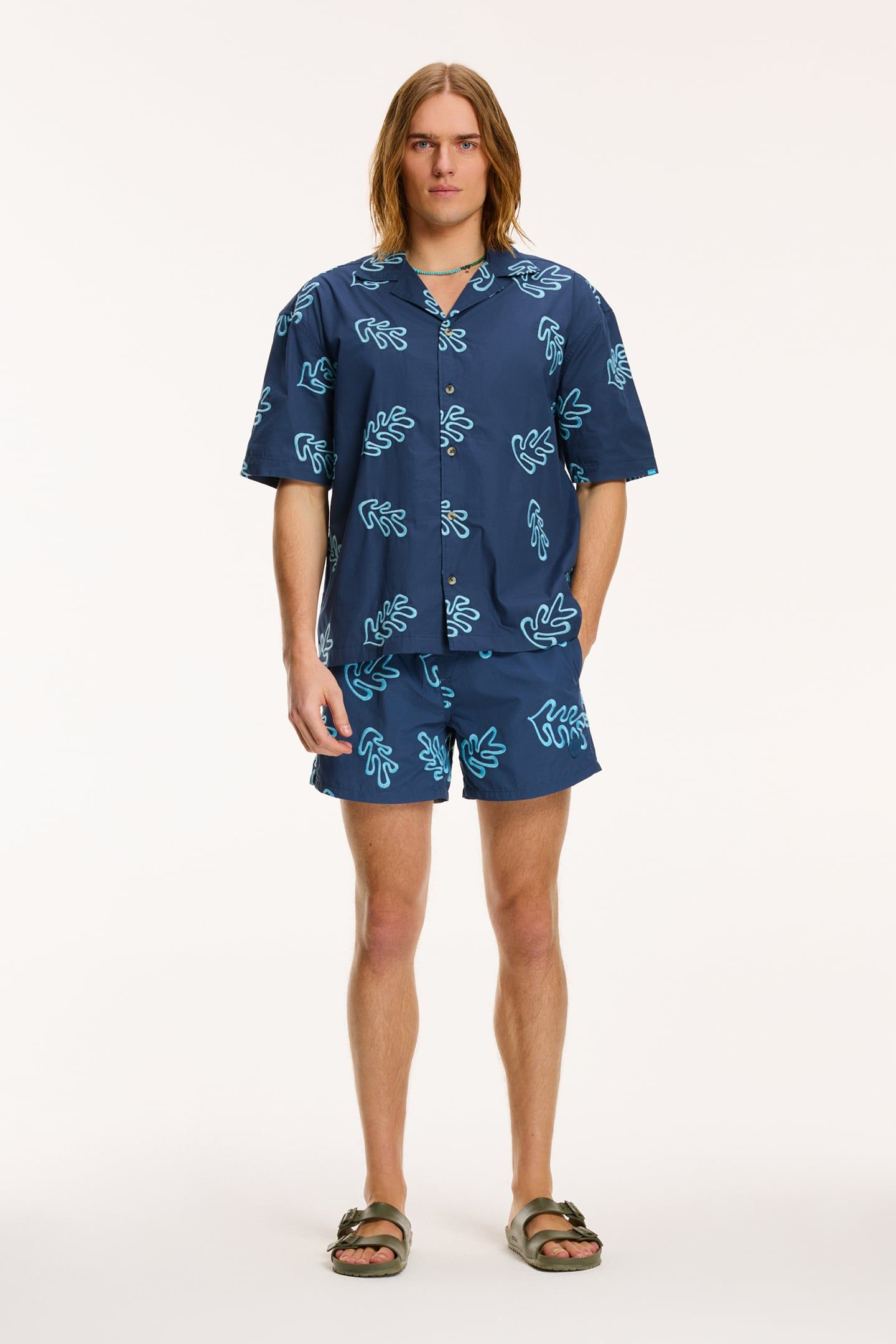 MEN SHORTSLEEVE REEF EMBROIDERY ROYAL BLUE 3