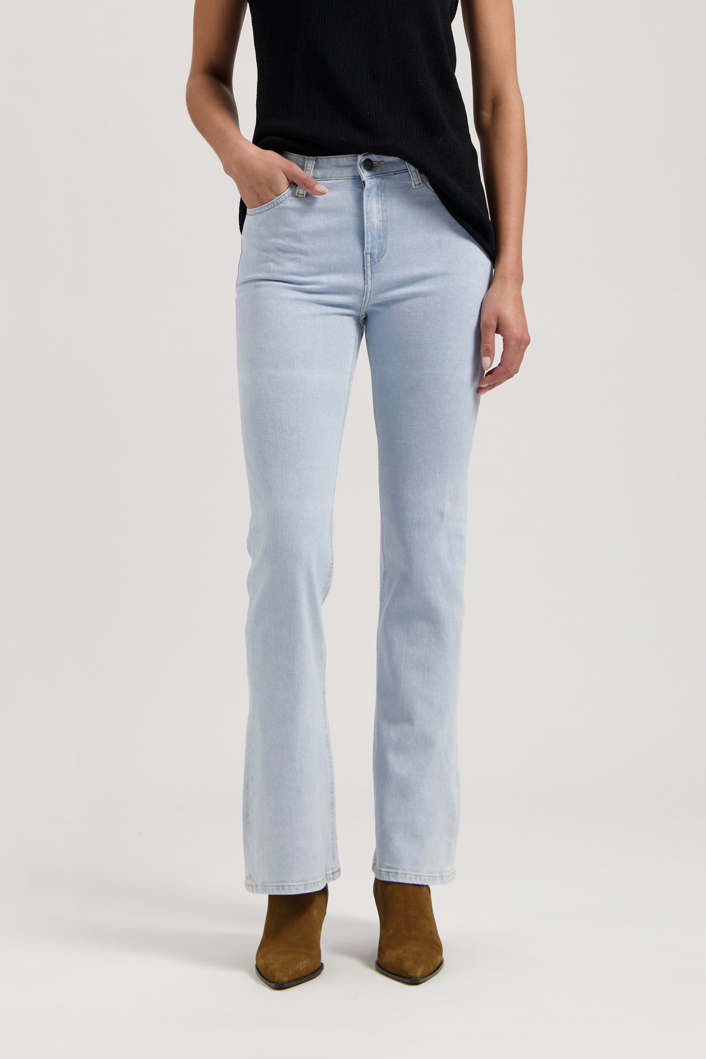 ISY HIGH FLARED FADED GREY 3