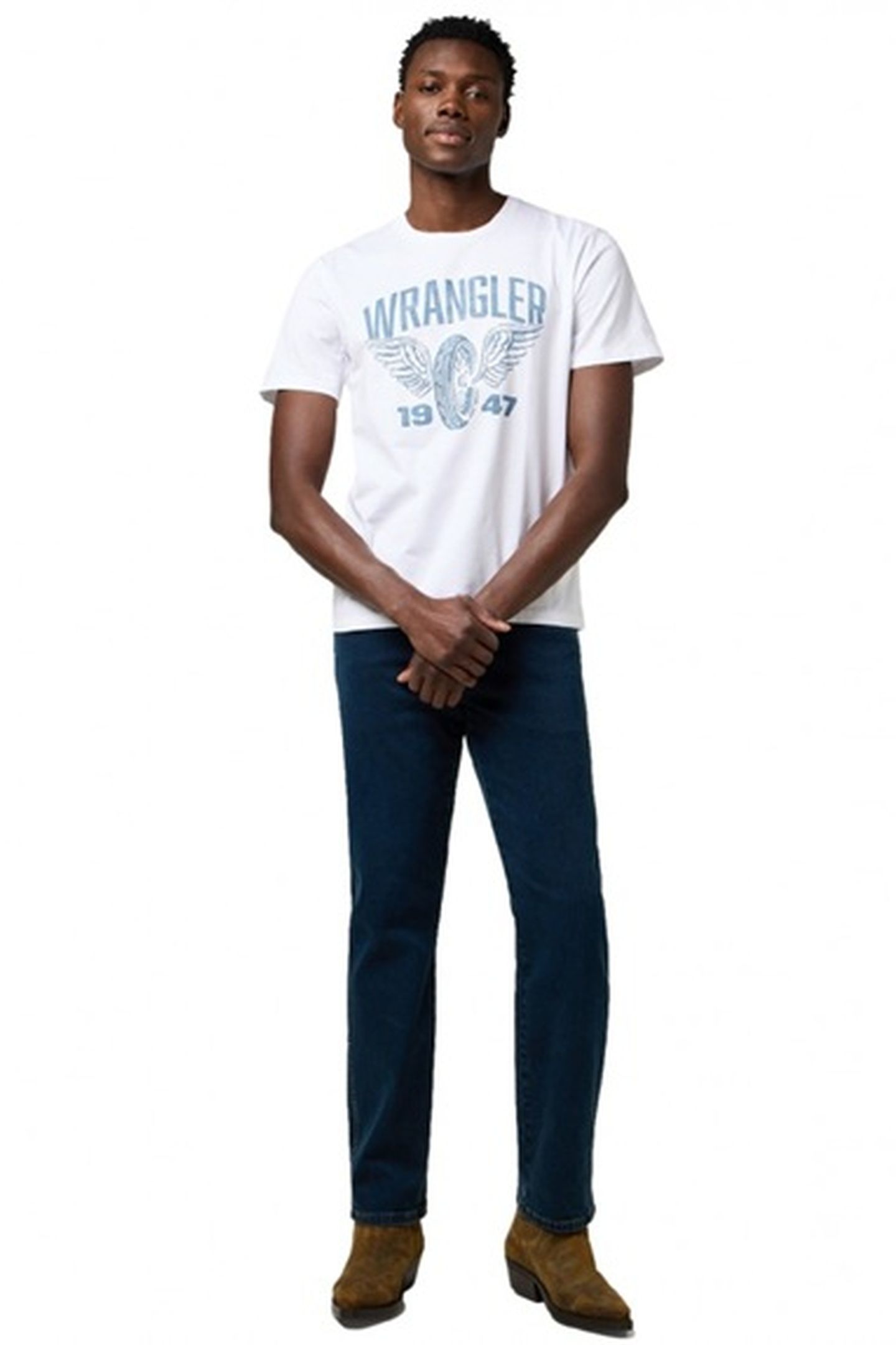 AMERICANA TEE WORN WHITE 2