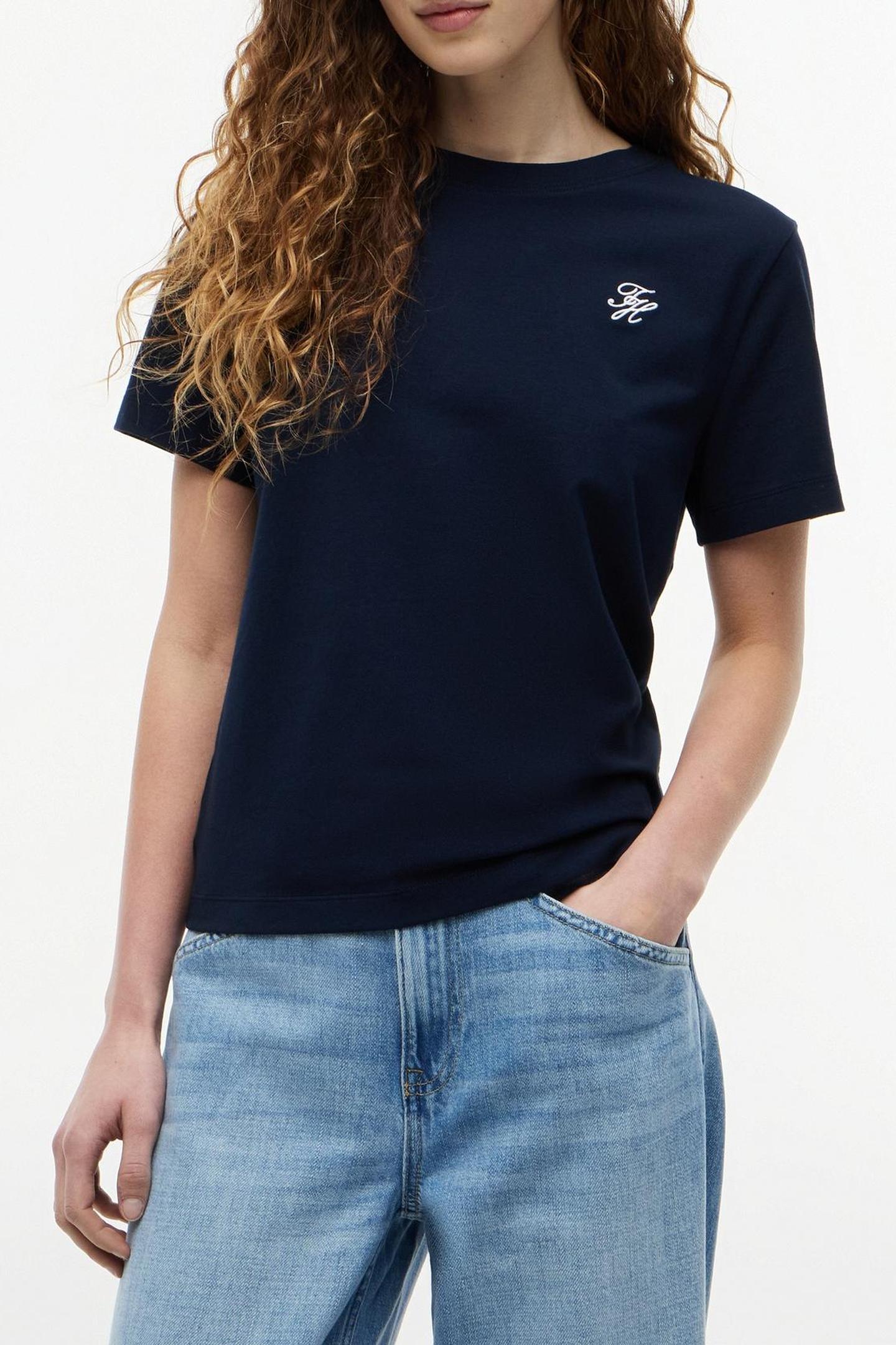 TH SCRIPT REGULAR C-NECK DARK NIGHT NAVY 1