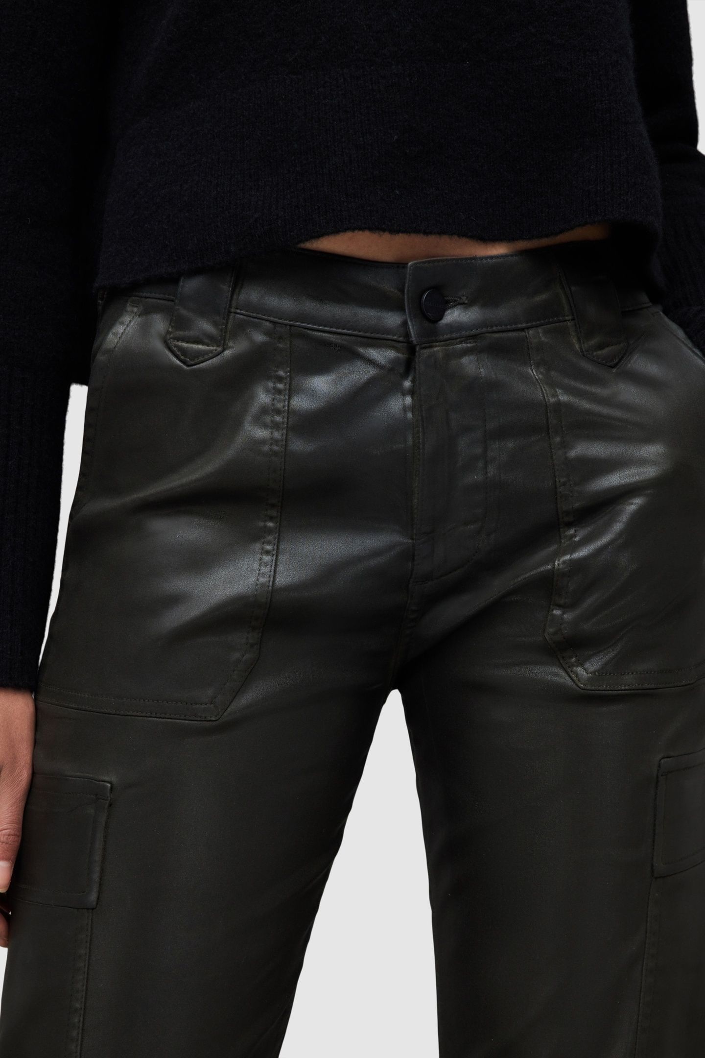 NOLA COATED TROUSER DARK OLIVE 6