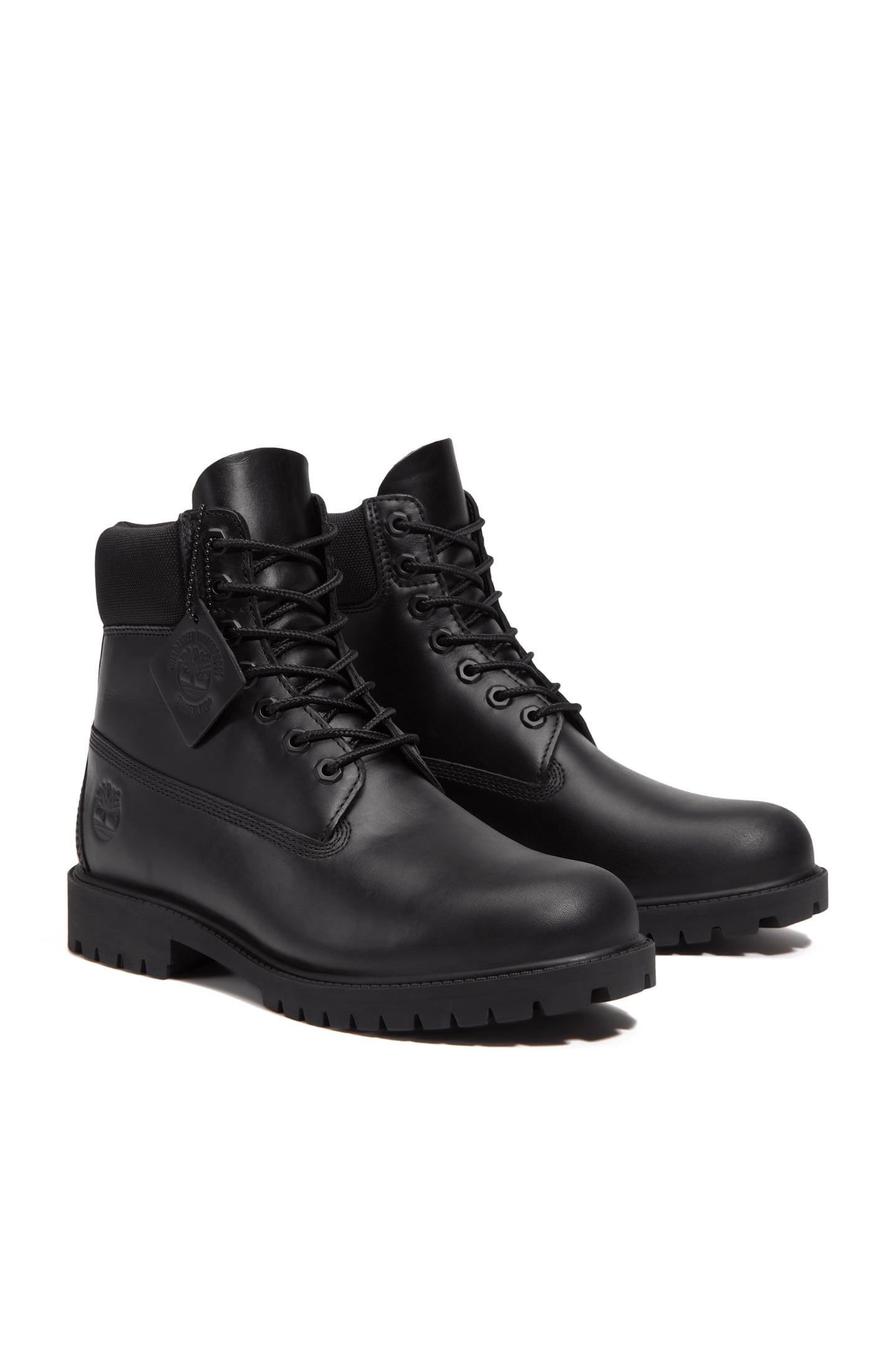 PREMIUM 6 INCH LACE UP WATERPROOF BOOT BLACKOUT FULL GRAIN 3