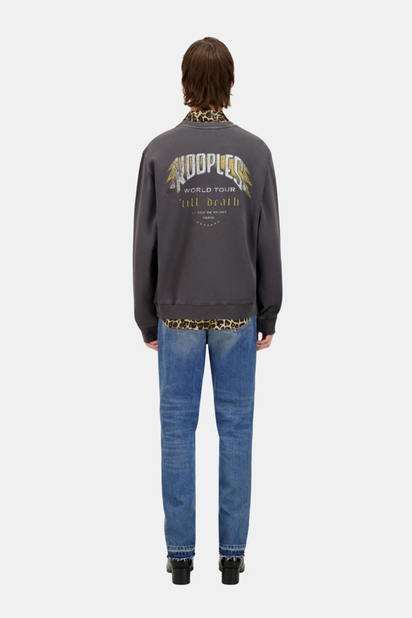 SWEATSHIRT WITH BUTTERFLY PRINT ON THE FRONT CARBONE 2