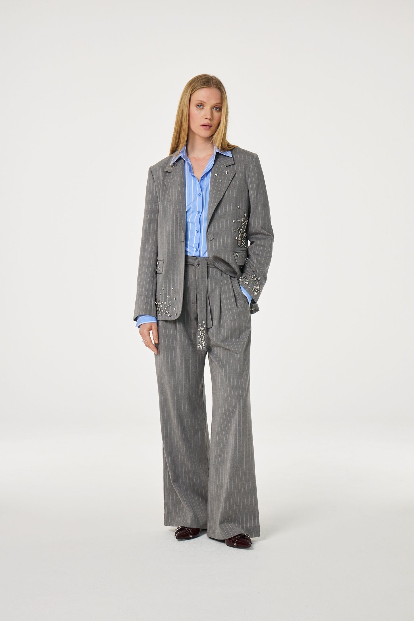 KEATON BLAZER GREY MELANGE 1