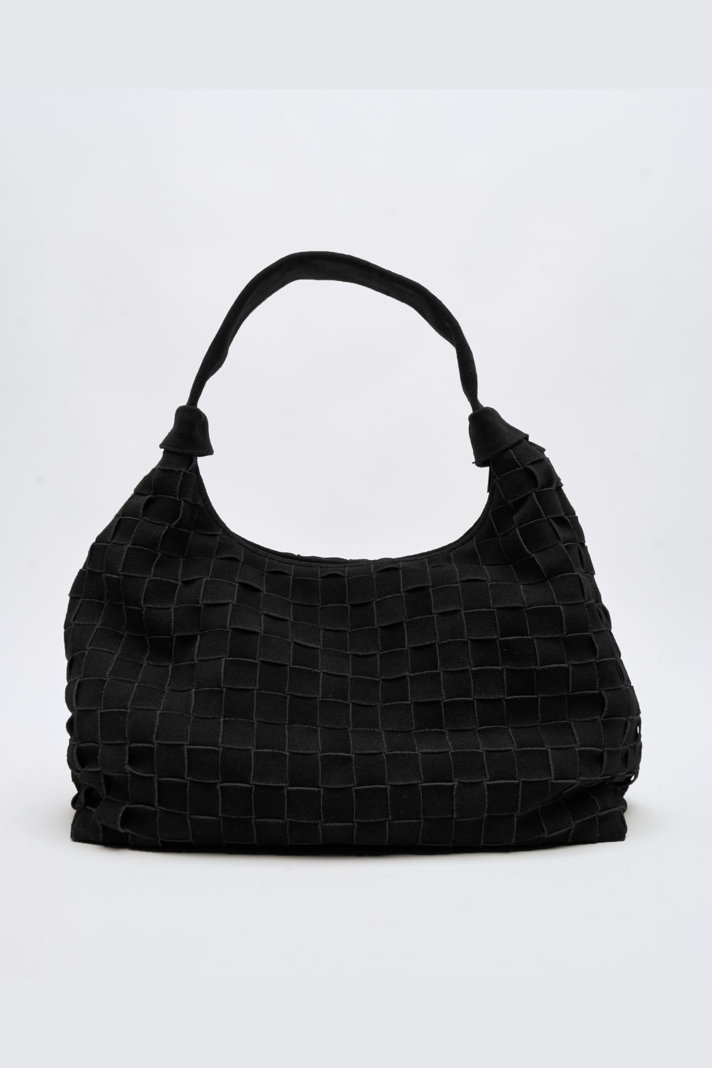 BIG DANDY BRAIDED SUEDE BLACK W. GOLD 2