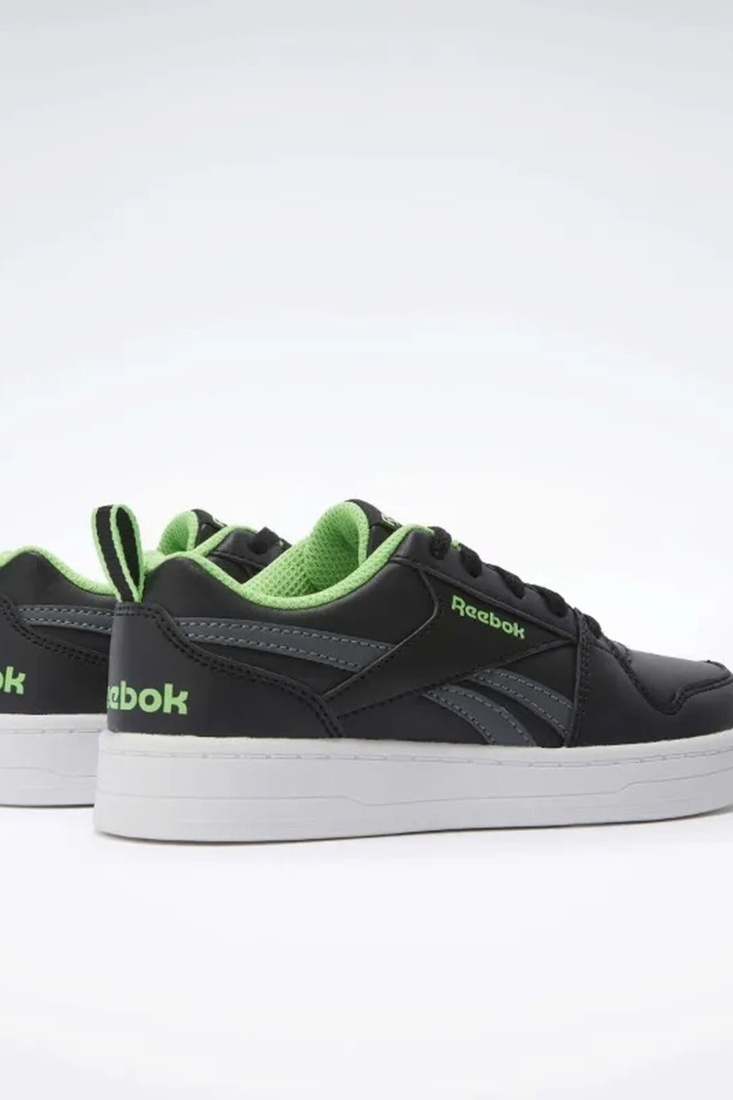 BOY'S REEBOK ROYAL PRIME BLACK/GREY/SOLARLIME 3
