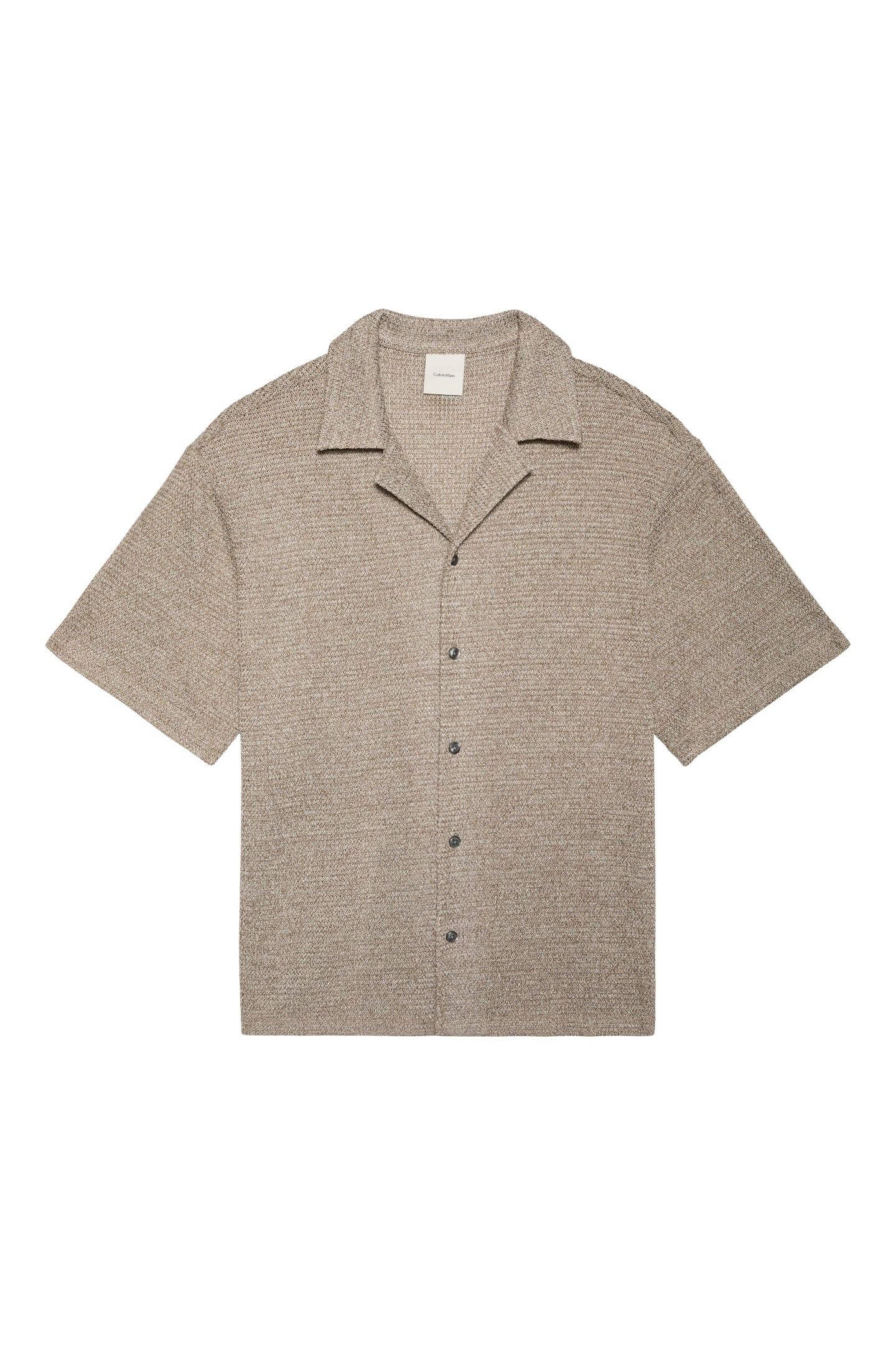 SS MESH CAMP COLLAR POLO ROASTED CASHEW 4