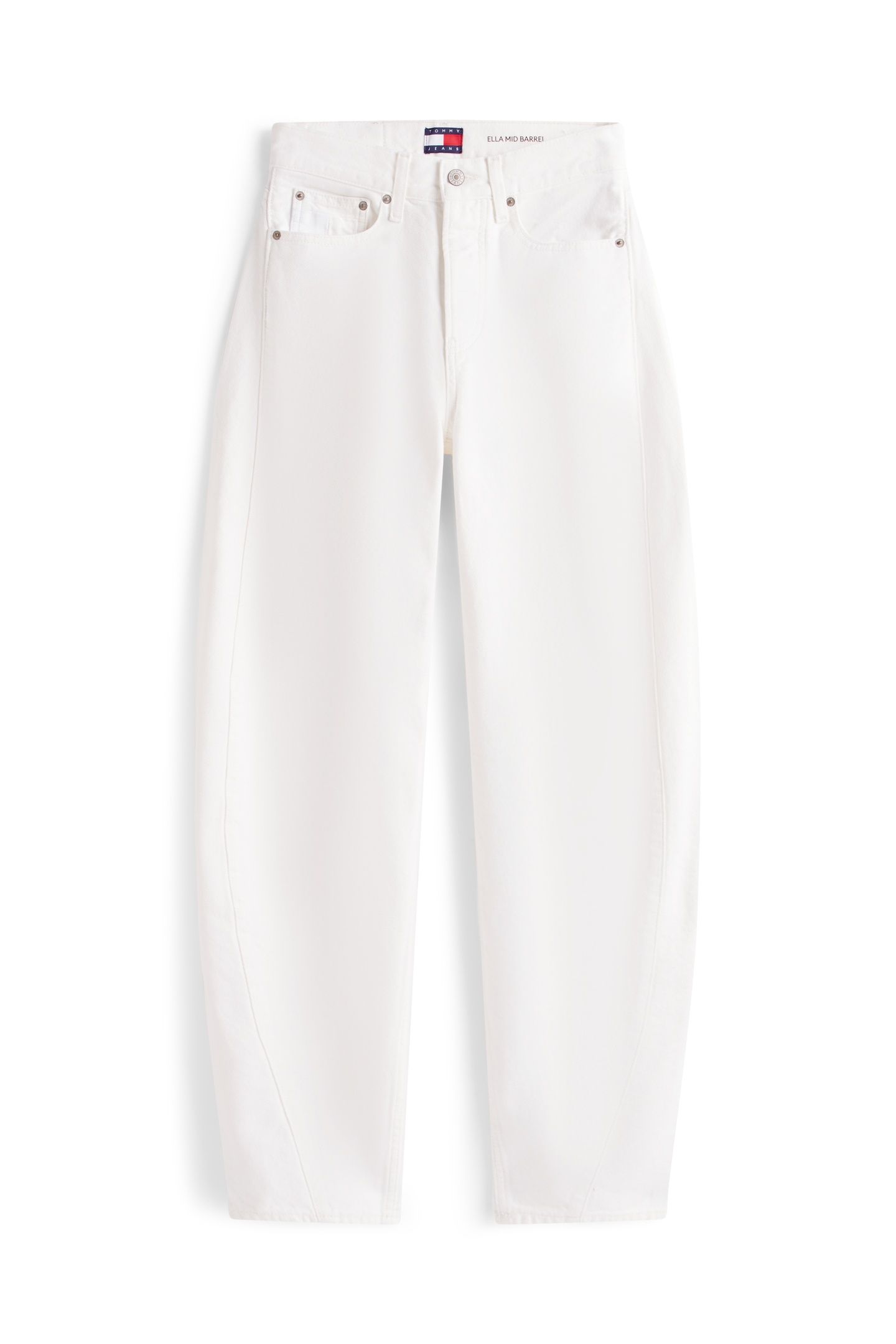 ELLA MID BARREL DENIM WHITE 5