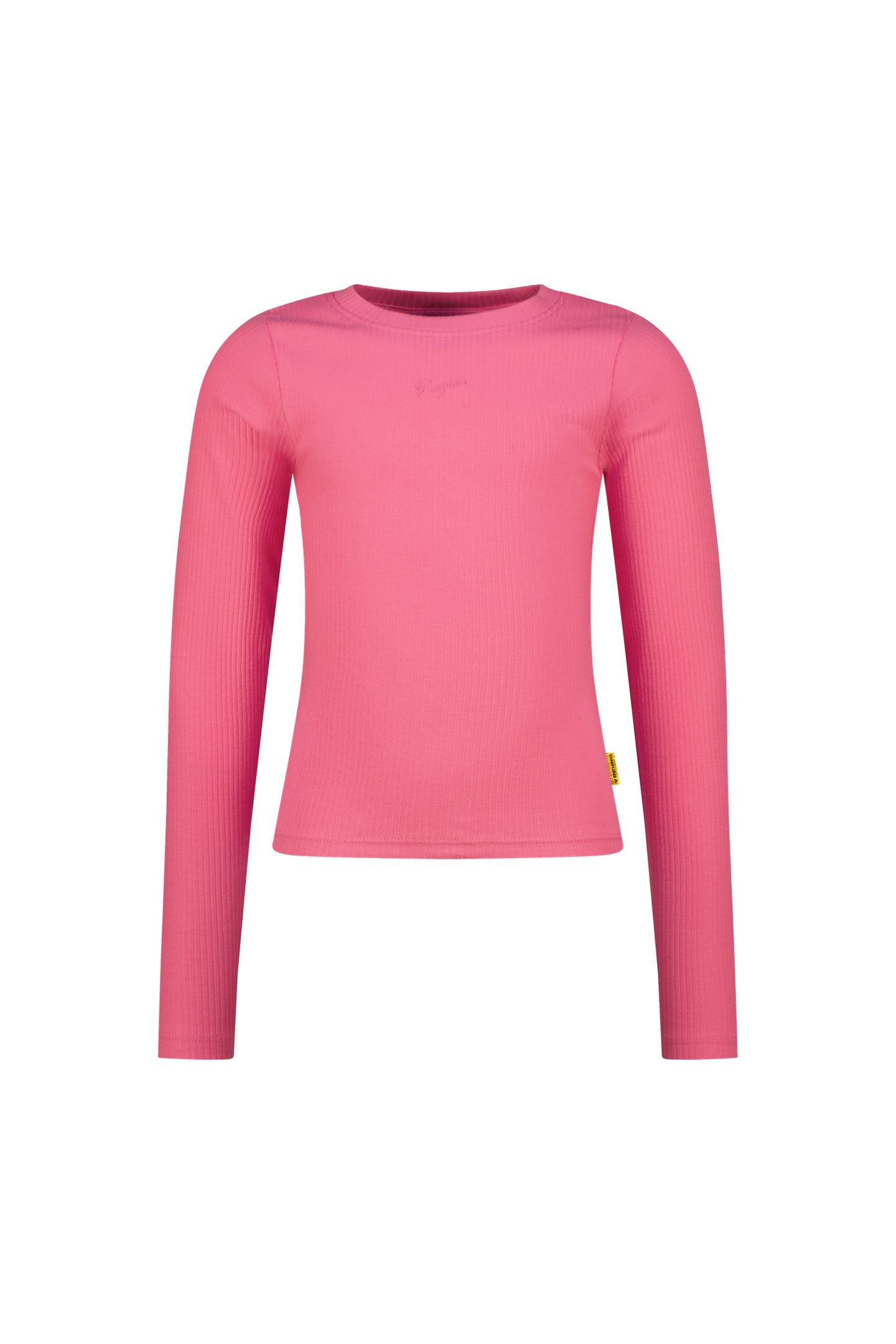 GIRLS BASIC RIB TOP T-SHIRT SANGRIA SUNSET 1