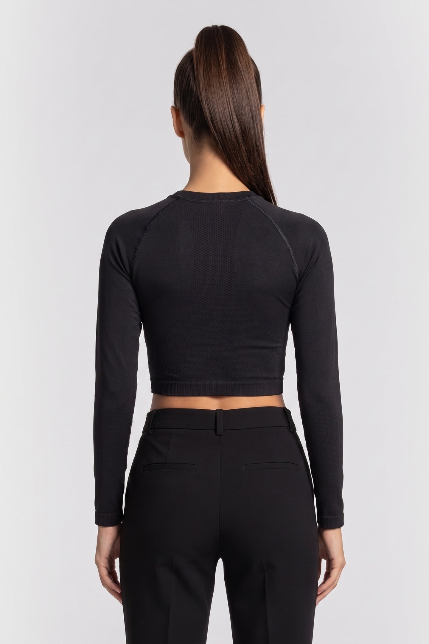 ROXY SEAMLESS LS BLACK 2