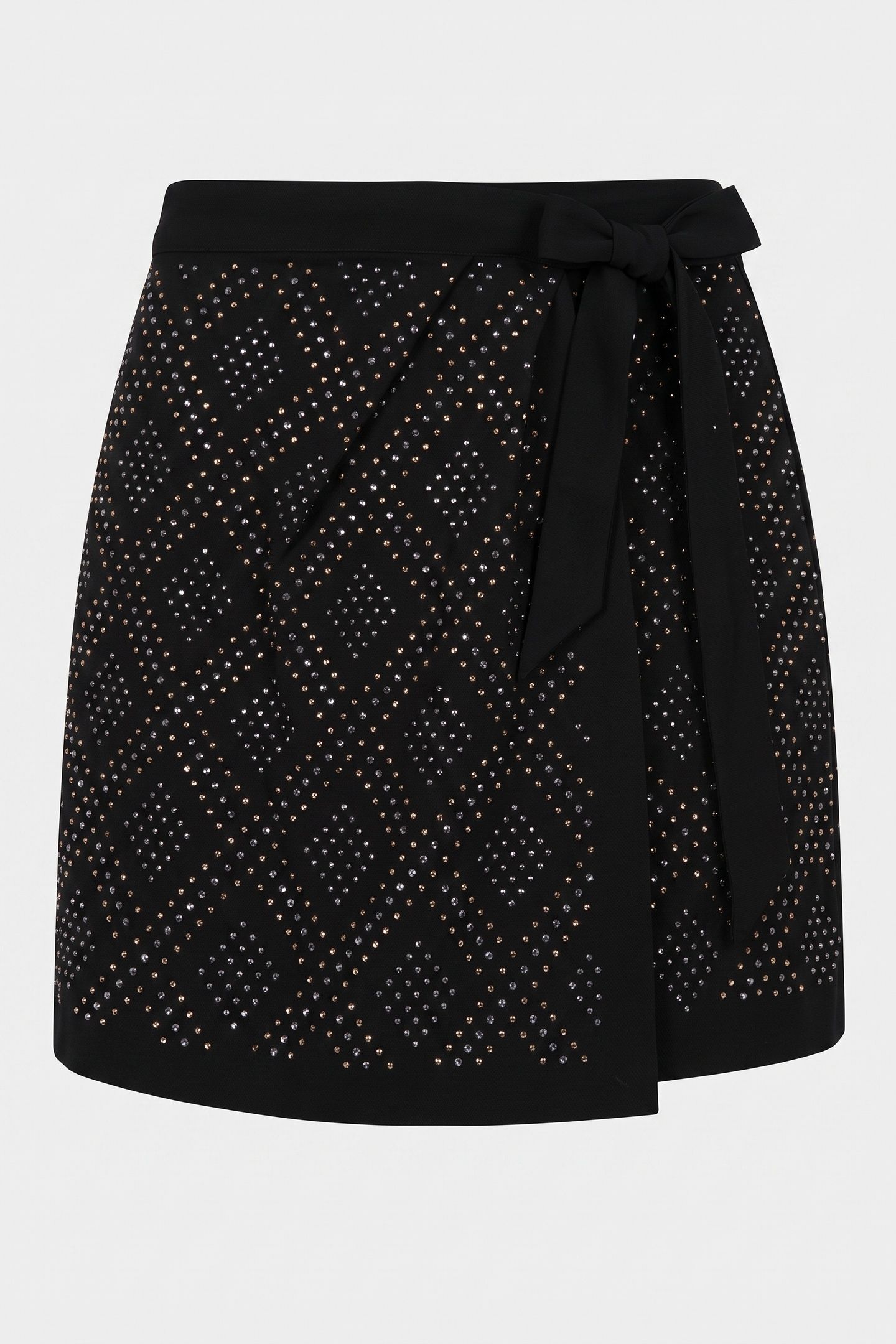 SHORT TIED SKIRT BLACK 3
