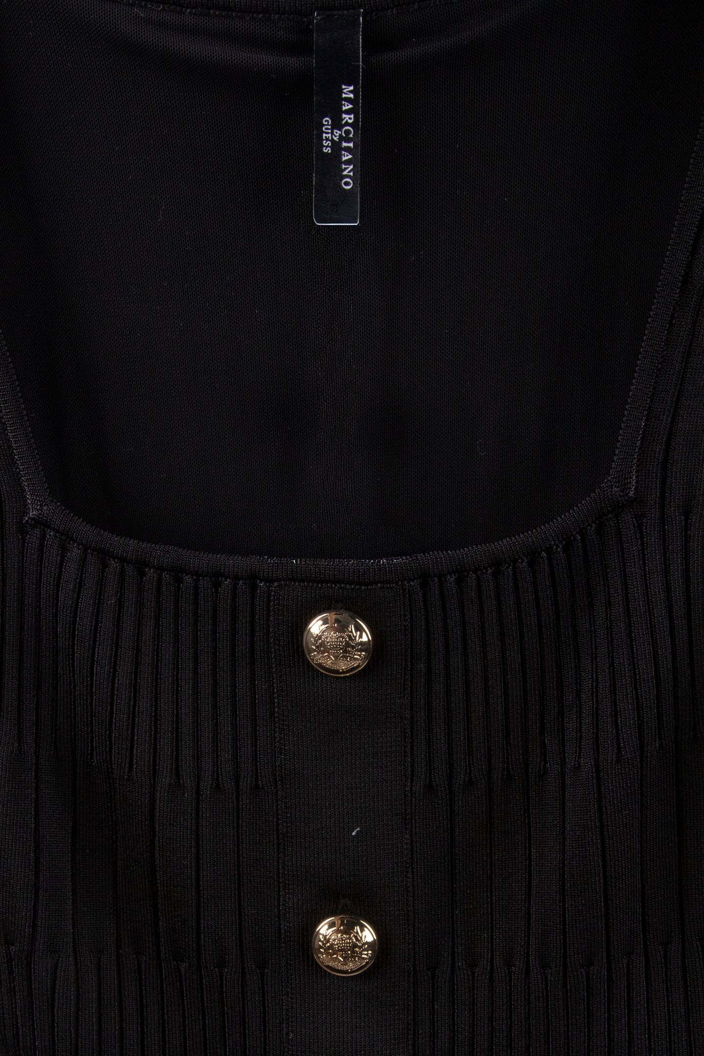 JANET RIBBED SL DRESS JET BLACK A996 3