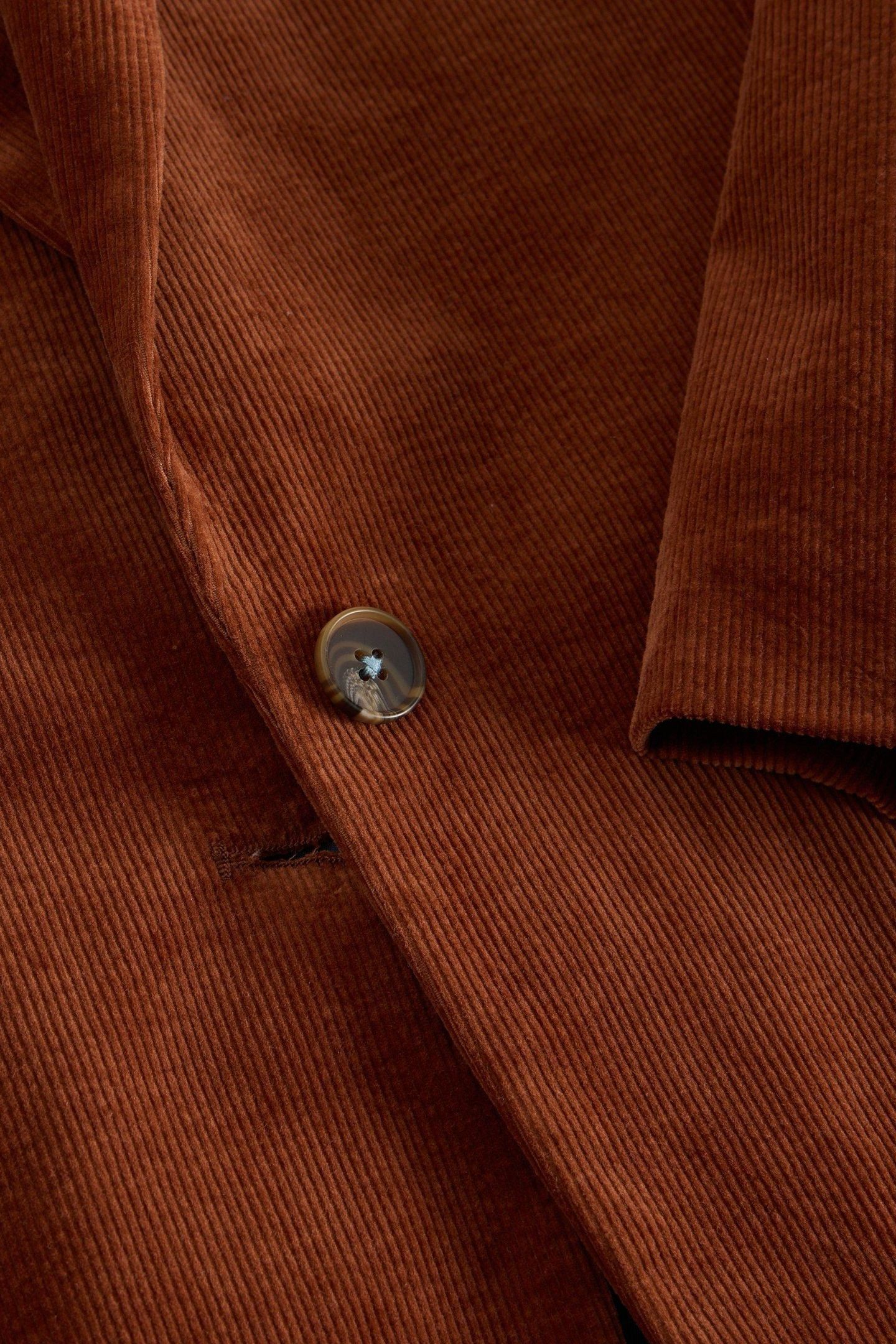 EVELYN CORD BLAZER DARK TAN 4
