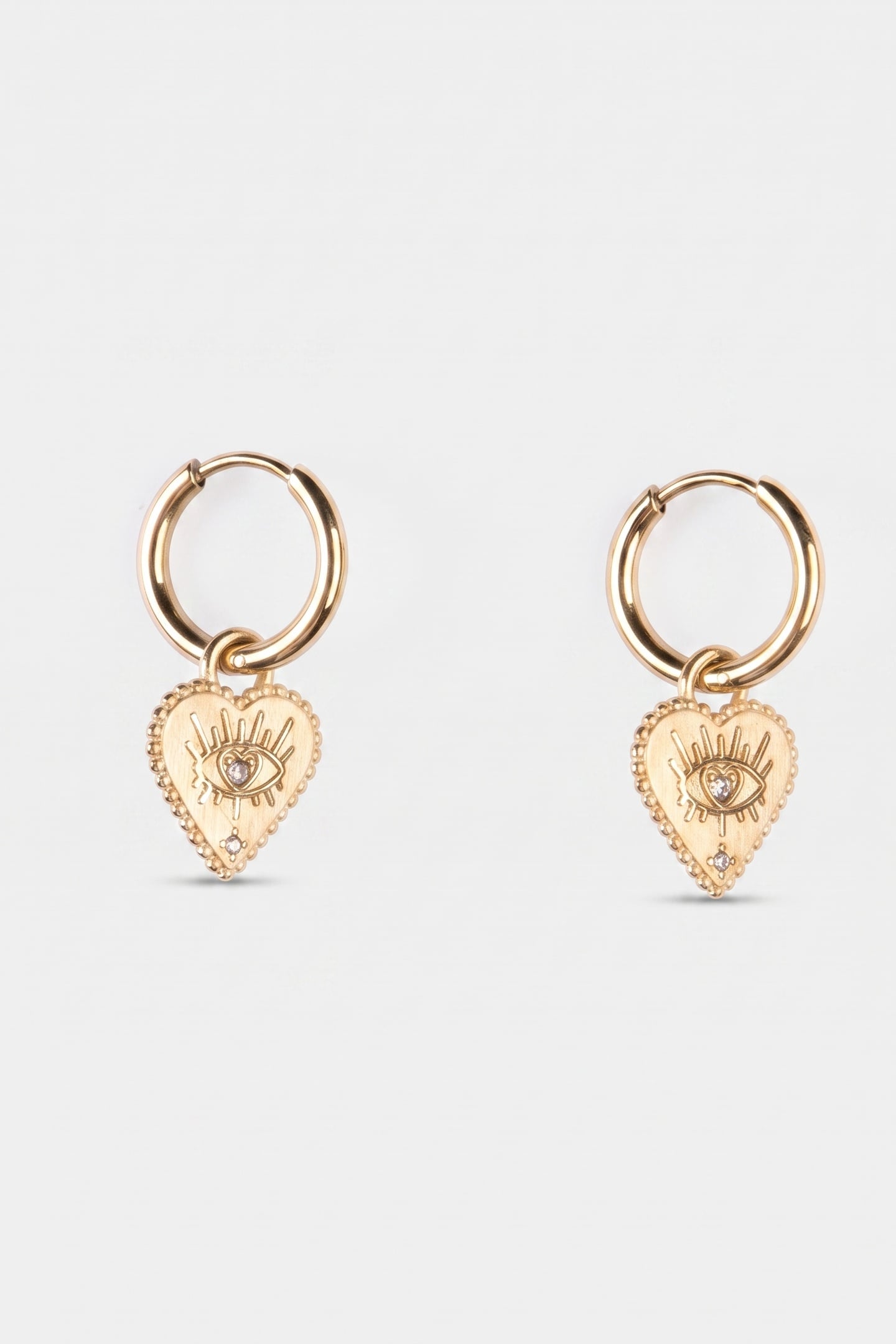 BRIGHT HEART OHRRINGE GOLD 3