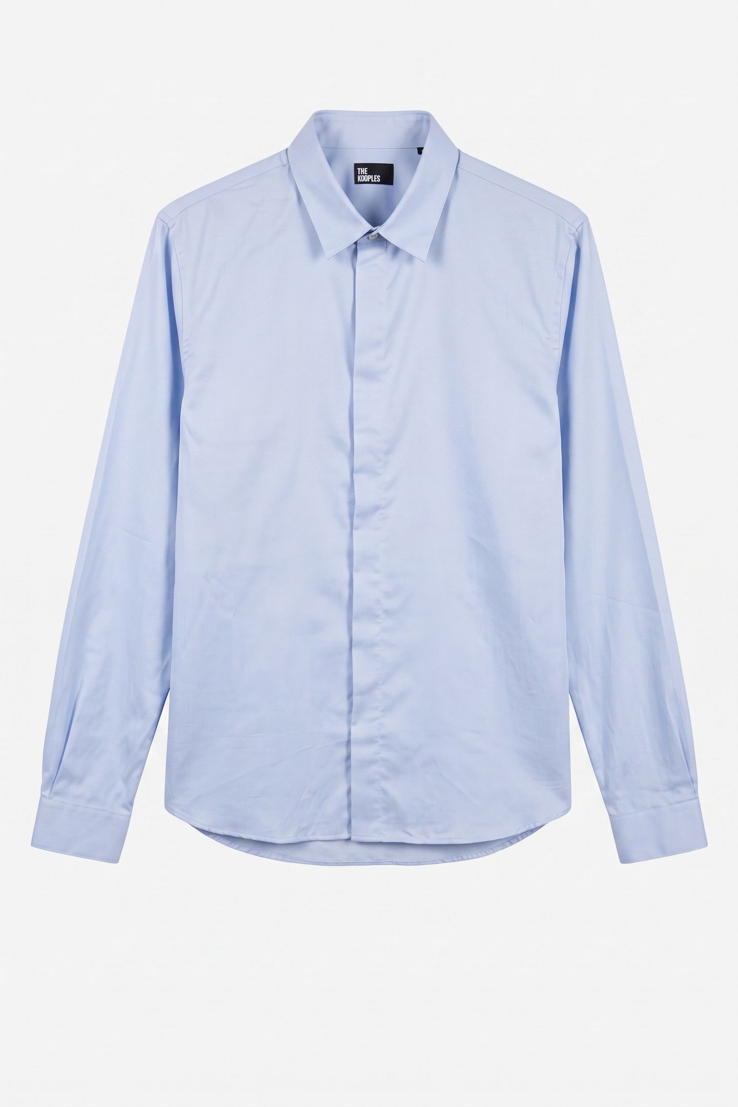LONG-SLEEVED SHIRT WITH CLASSIC COLLAR SKY 3