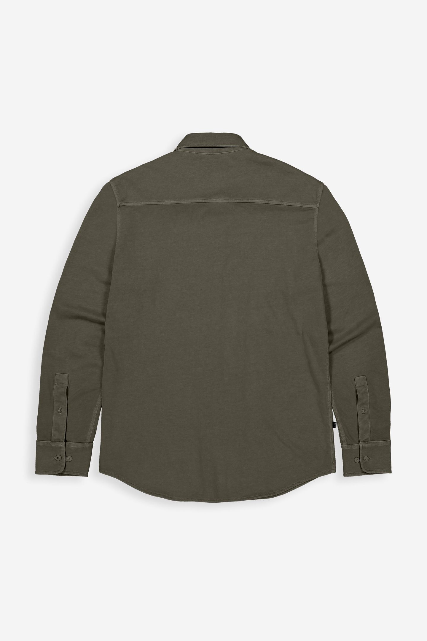 AIDAN PEACHED JERSEY SHIRT MOCHA BROWN 4
