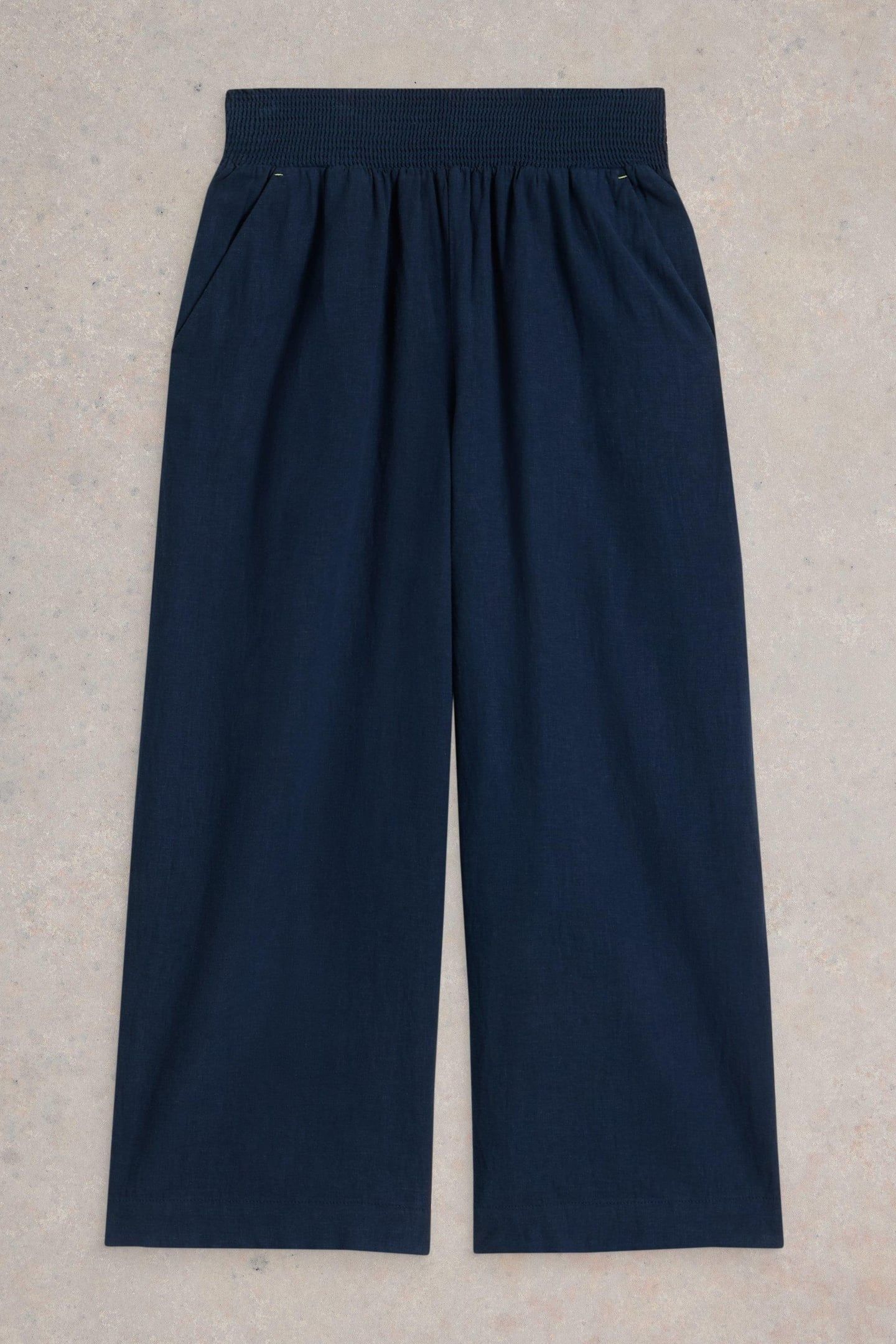 SHELLY LINEN BLEND CULOTTE DARK NAVY 4