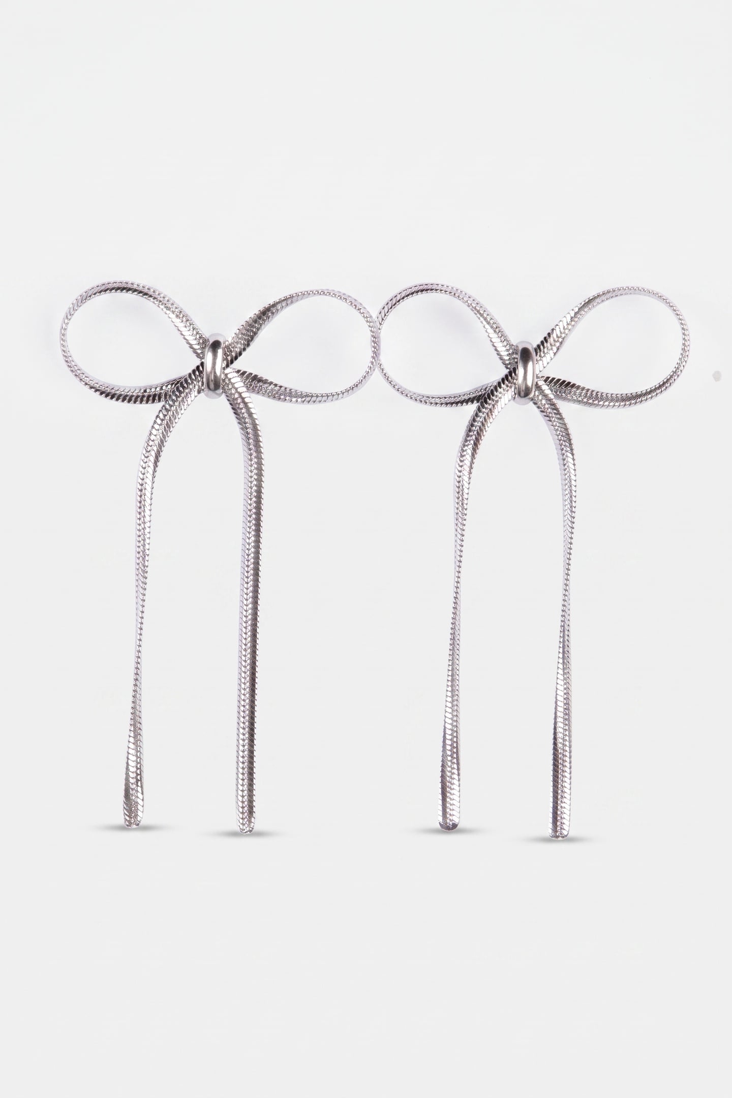 BOW OHRRINGE SILVER 3
