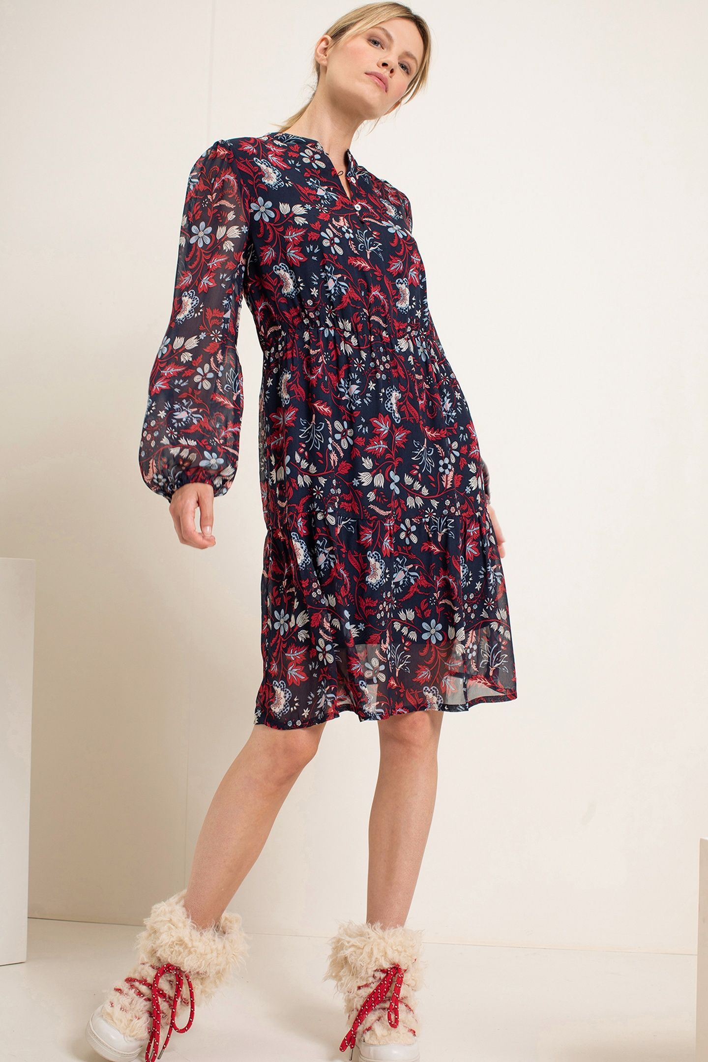 KANE DRESS NAVY PRINT 1